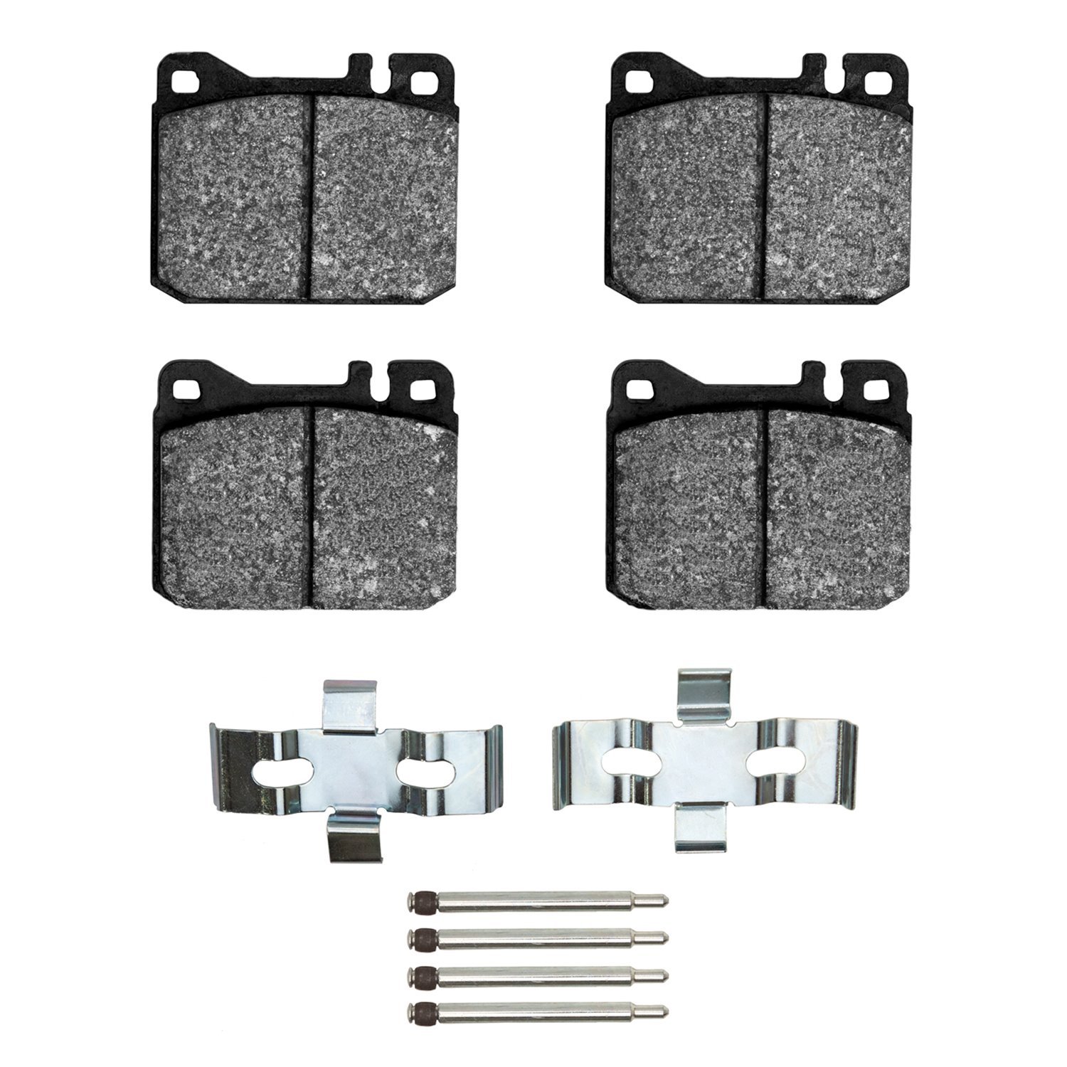 Ceramic Brake Pads & Hardware Kit, 1972-1979 Mercedes-Benz, Position: Front