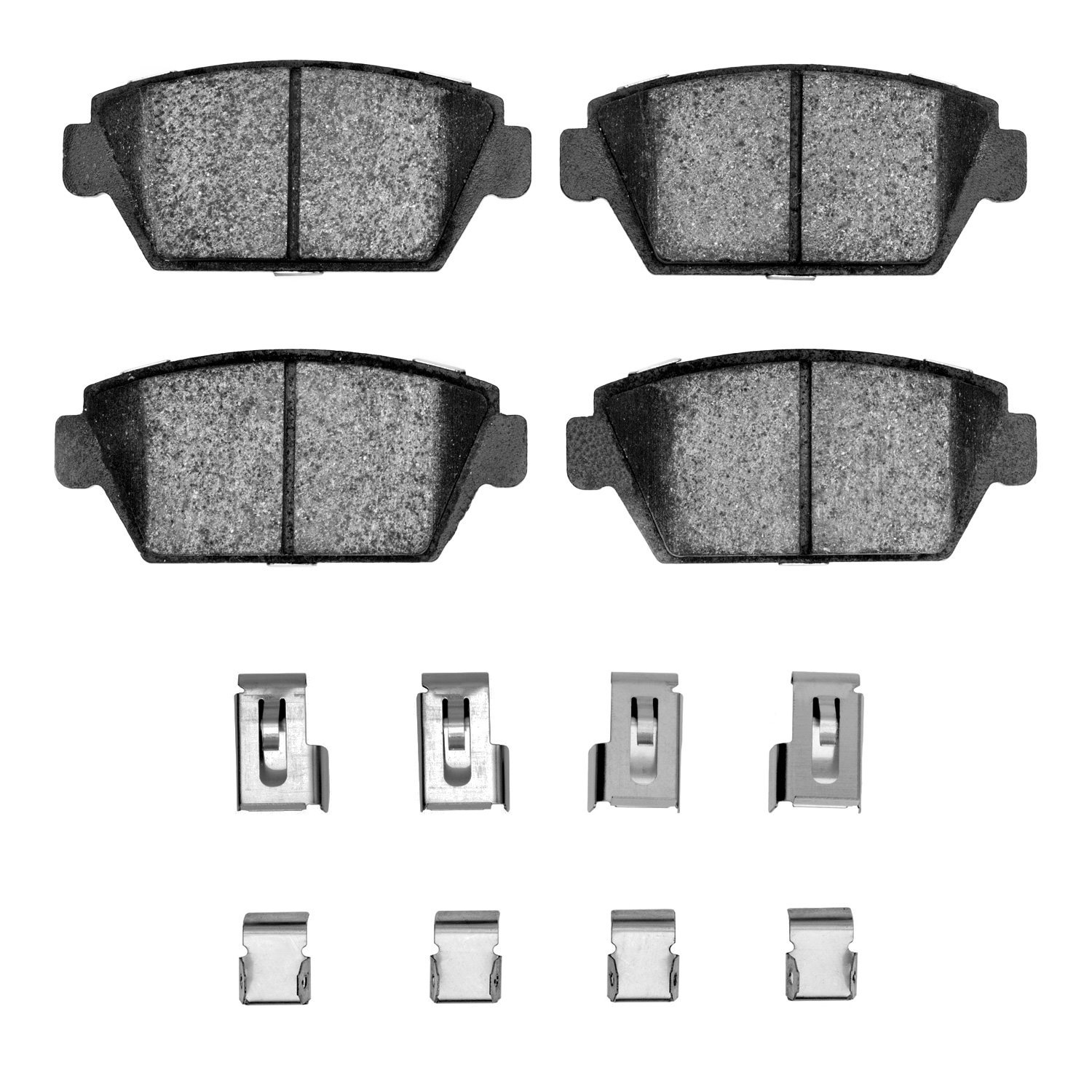 Ceramic Brake Pads & Hardware Kit, 1985-1994 Fits Multiple Makes/Models, Position: Rear