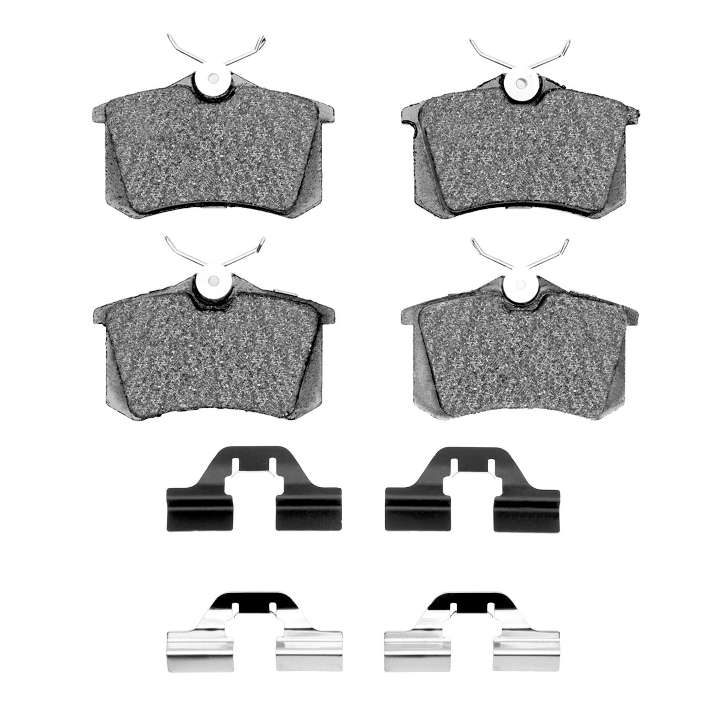 Ceramic Brake Pads & Hardware Kit, 1999-2015 Audi/Porsche/Volkswagen, Position: Rear