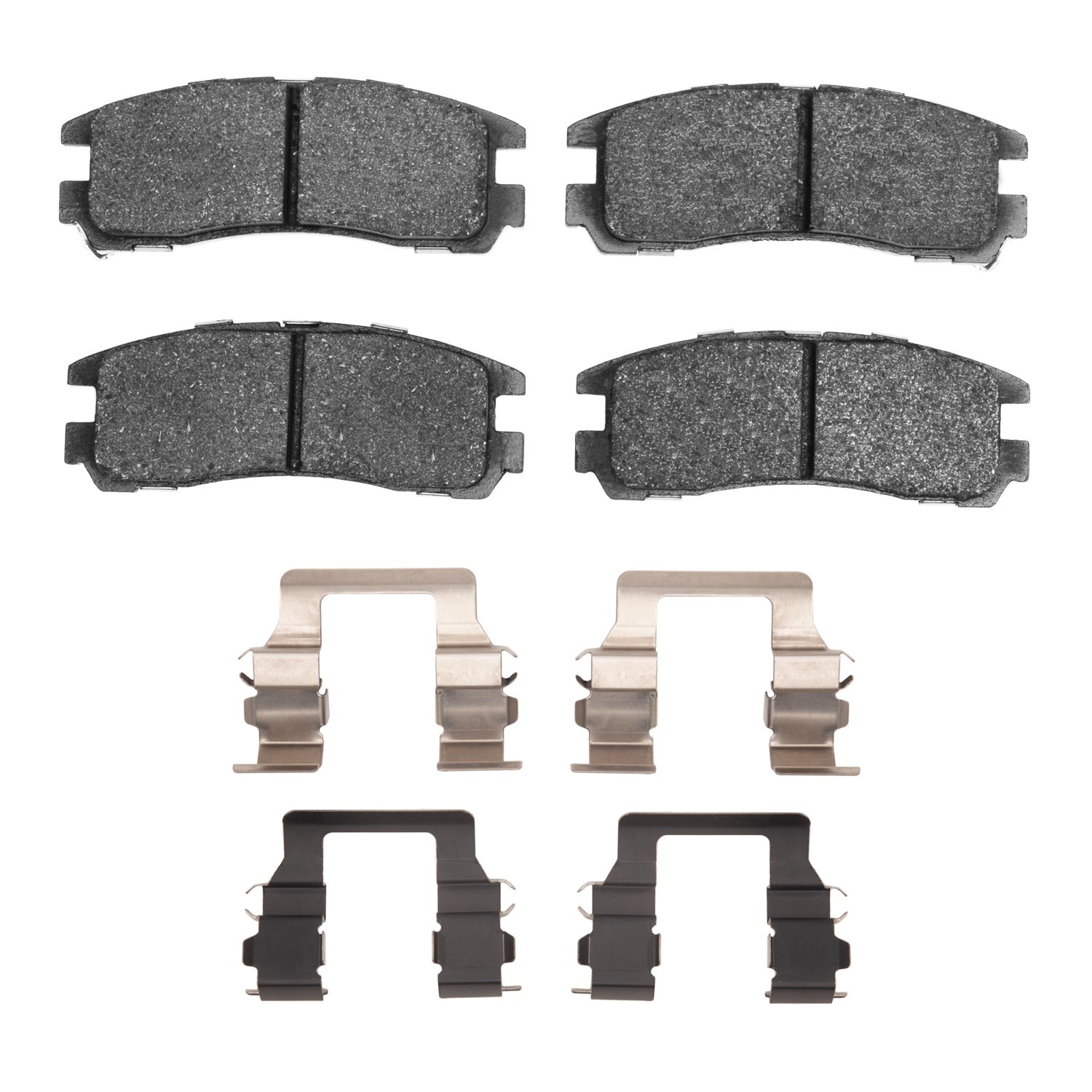 Ceramic Brake Pads & Hardware Kit, 1988-1999 Fits Multiple Makes/Models, Position: Rear