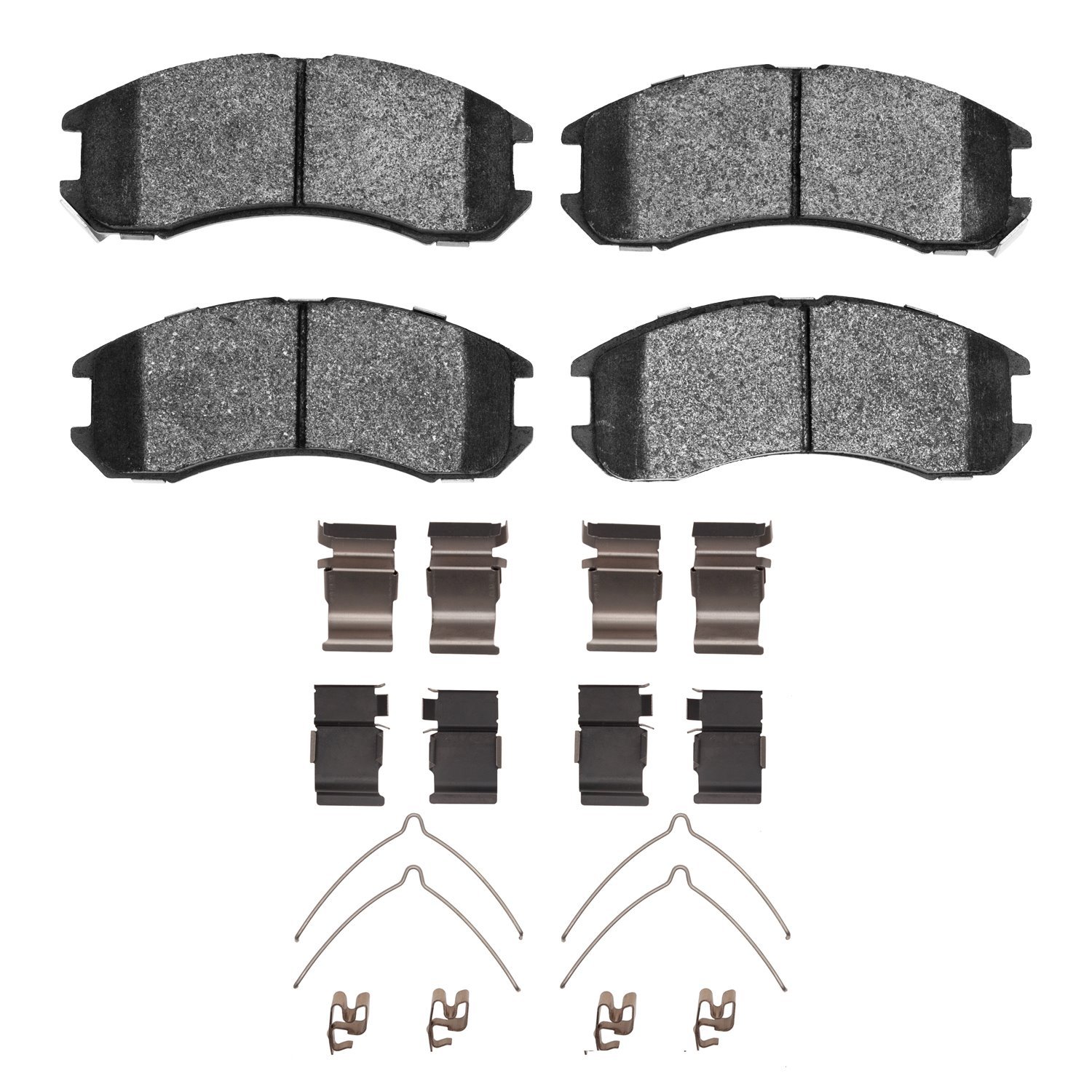 Ceramic Brake Pads & Hardware Kit, 1988-1992 Ford/Lincoln/Mercury/Mazda, Position: Front