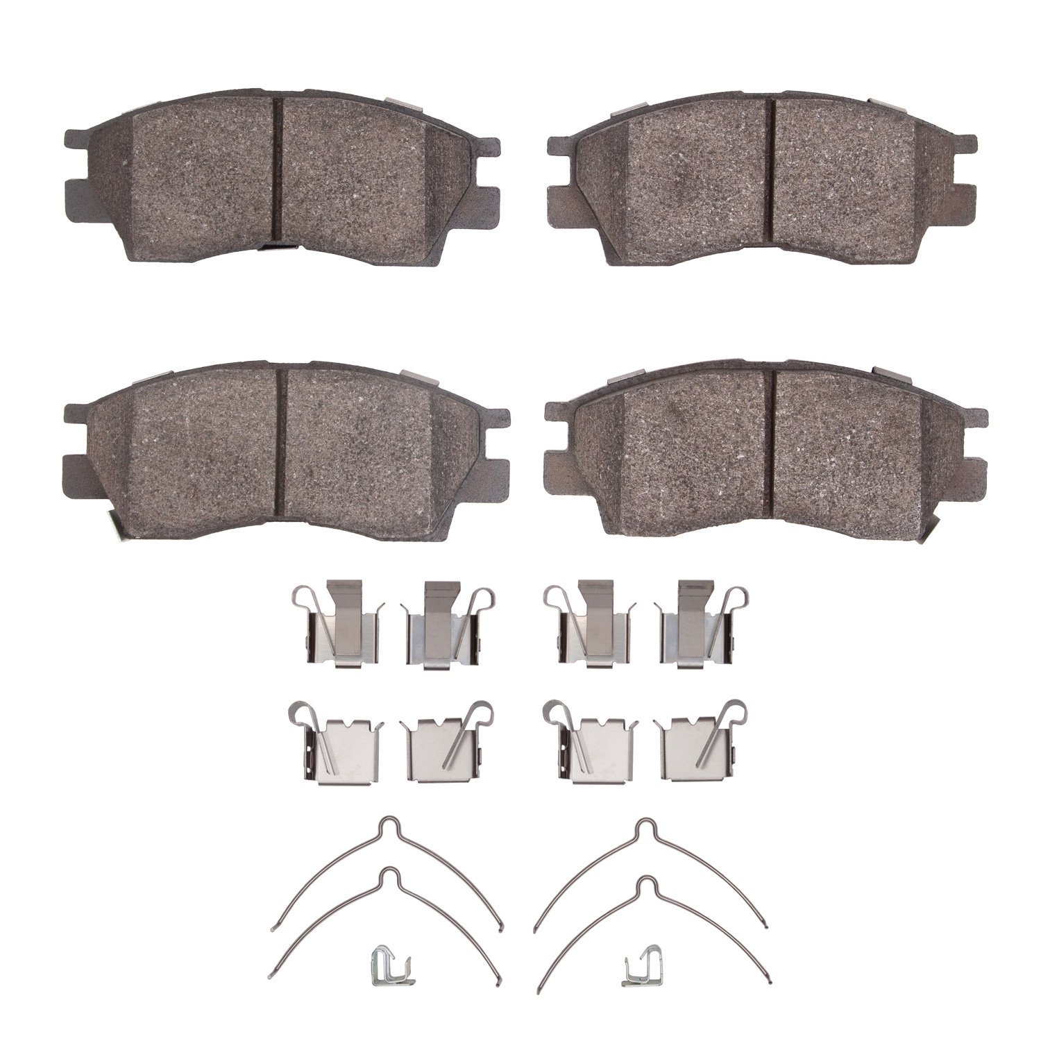 Ceramic Brake Pads & Hardware Kit, 1990-1998 Lexus/Toyota/Scion, Position: Front