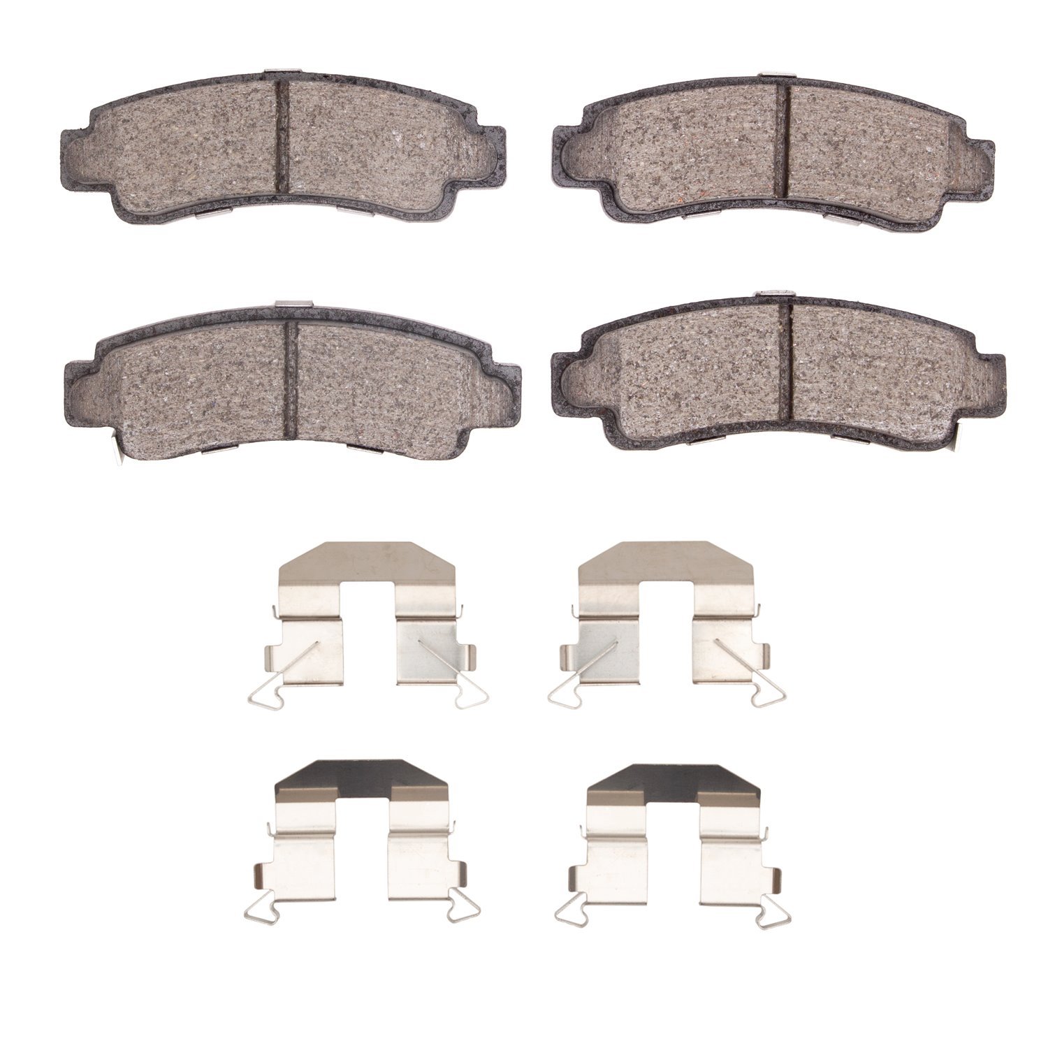 Ceramic Brake Pads & Hardware Kit, 1991-2006 Infiniti/Nissan, Position: Rear