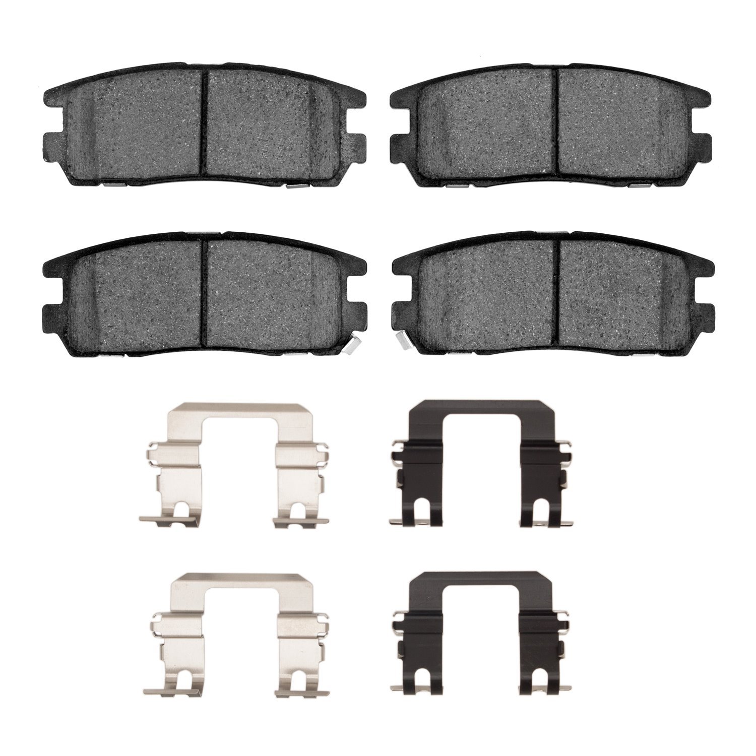 Ceramic Brake Pads & Hardware Kit, 1992-2004 Fits Multiple Makes/Models, Position: Rear