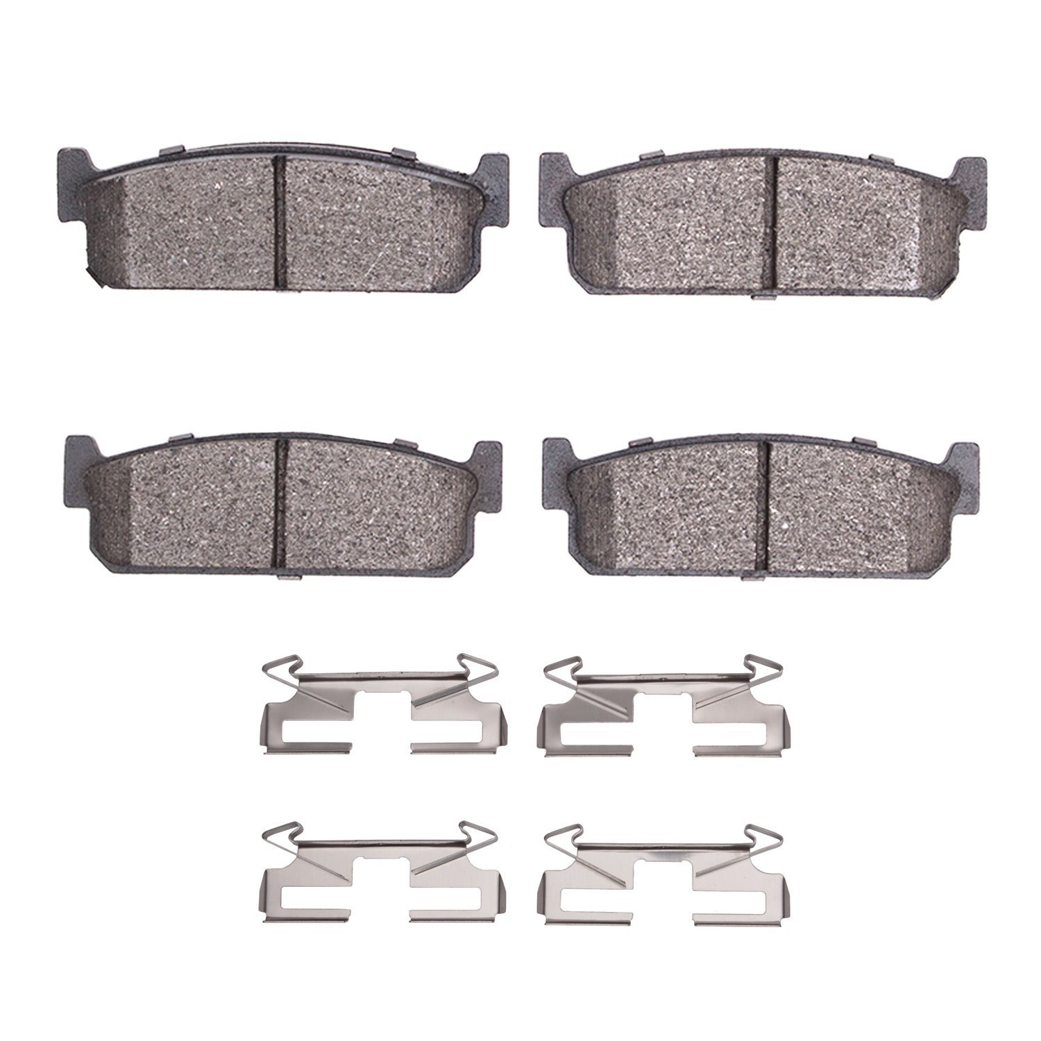 Ceramic Brake Pads & Hardware Kit, 1994-1996 Infiniti/Nissan, Position: Rear