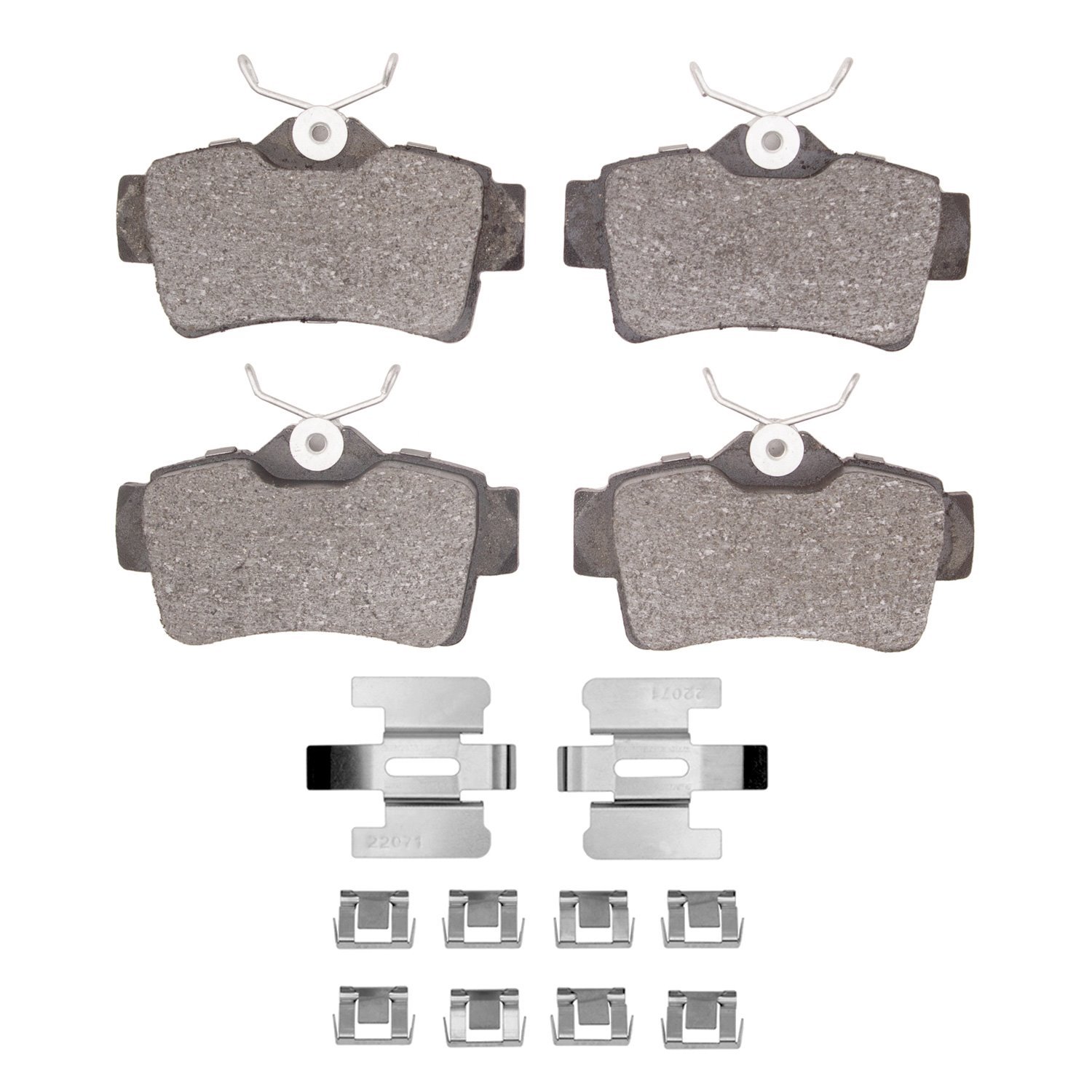 Ceramic Brake Pads & Hardware Kit, 1994-2004 Ford/Lincoln/Mercury/Mazda, Position: Rear