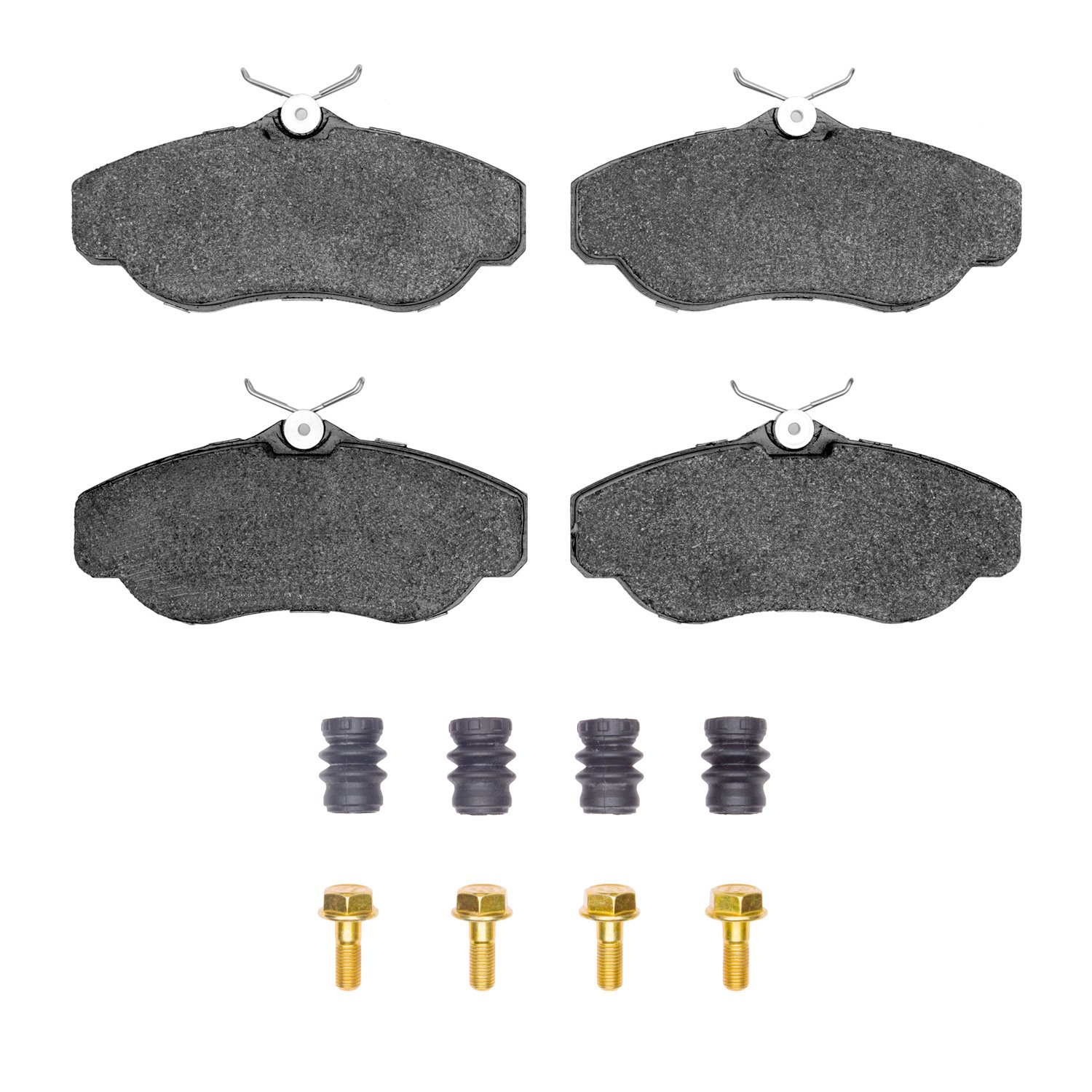 Ceramic Brake Pads & Hardware Kit, 1994-2004 Land Rover, Position: Front