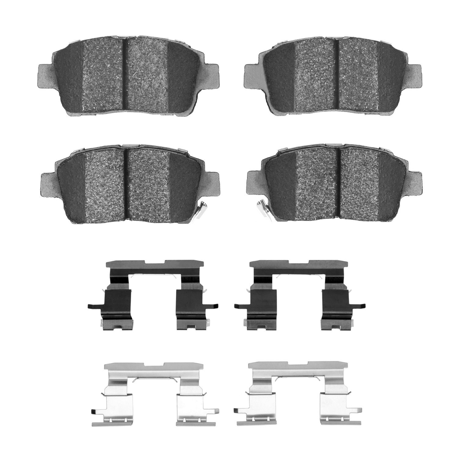 Ceramic Brake Pads & Hardware Kit, 2000-2015 Lexus/Toyota/Scion, Position: Front