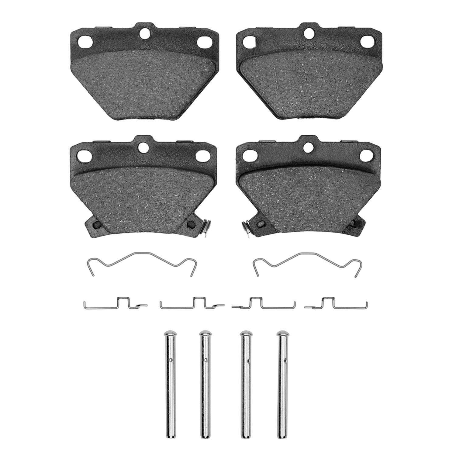 Ceramic Brake Pads & Hardware Kit, 2000-2008 Fits Multiple Makes/Models, Position: Rear