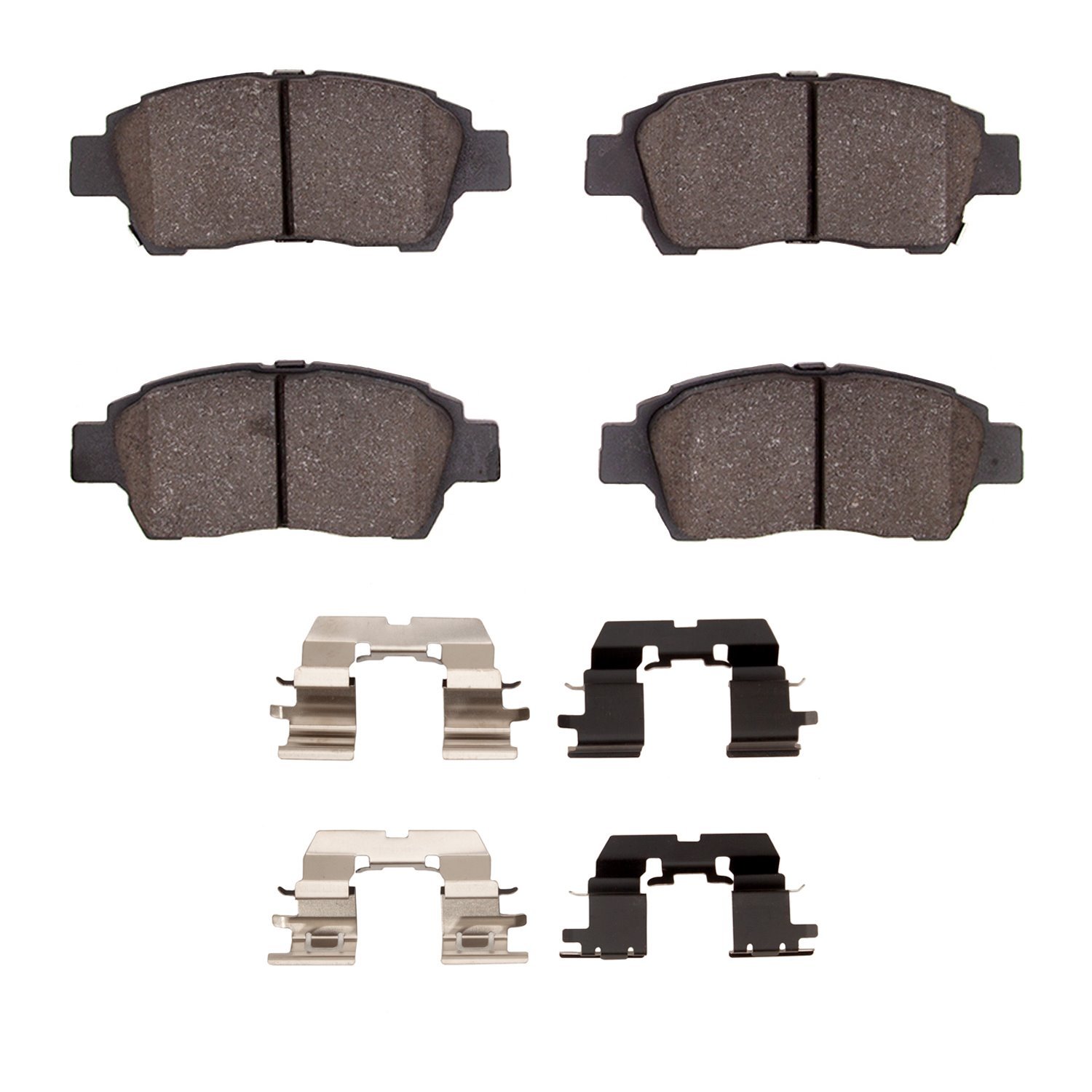 Ceramic Brake Pads & Hardware Kit, 2000-2000 Lexus/Toyota/Scion, Position: Front