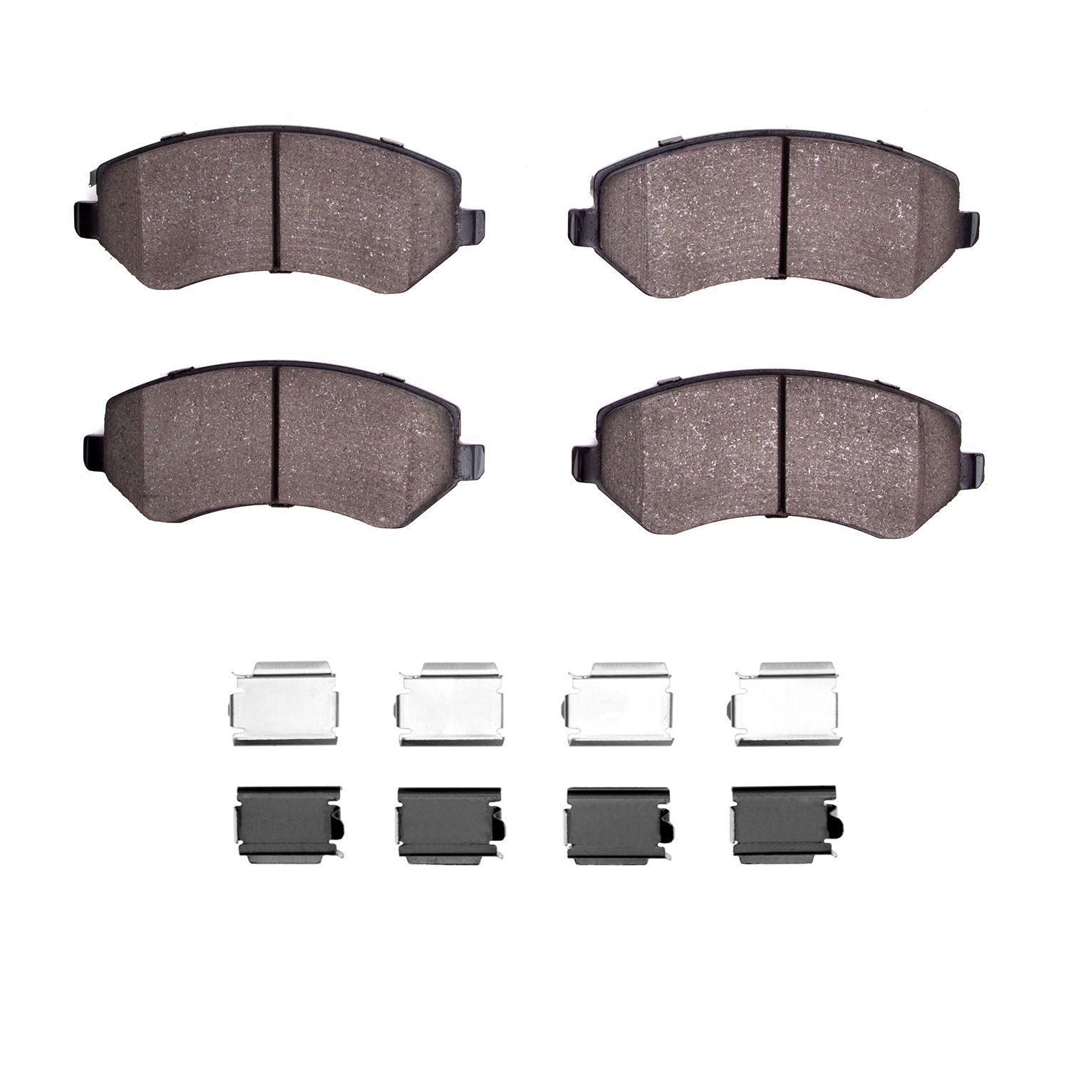 Ceramic Brake Pads & Hardware Kit, 2001-2007 Mopar, Position: Front