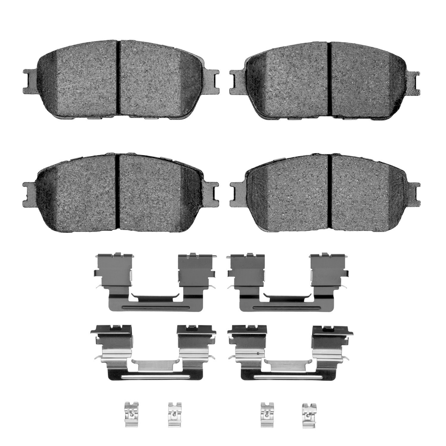 Ceramic Brake Pads & Hardware Kit, 2005-2015 Lexus/Toyota/Scion, Position: Front