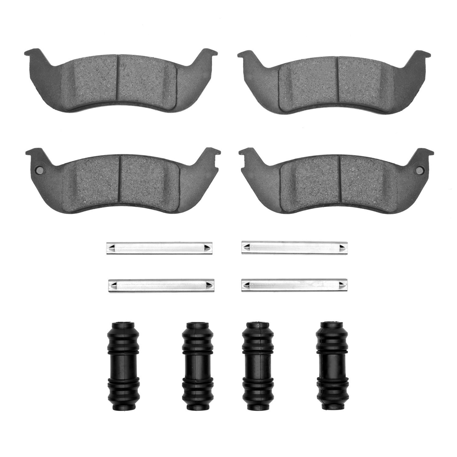 Ceramic Brake Pads & Hardware Kit, 2003-2011 Ford/Lincoln/Mercury/Mazda, Position: Rear