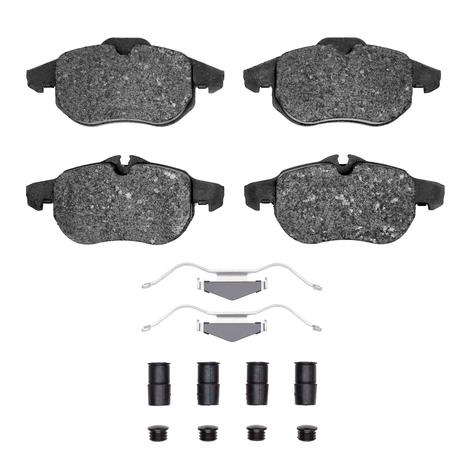 Ceramic Brake Pads & Hardware Kit, 2003-2005 GM, Position: Front