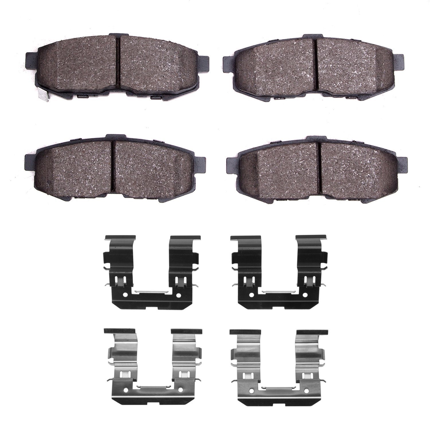 Ceramic Brake Pads & Hardware Kit, 2004-2006 Ford/Lincoln/Mercury/Mazda, Position: Rear