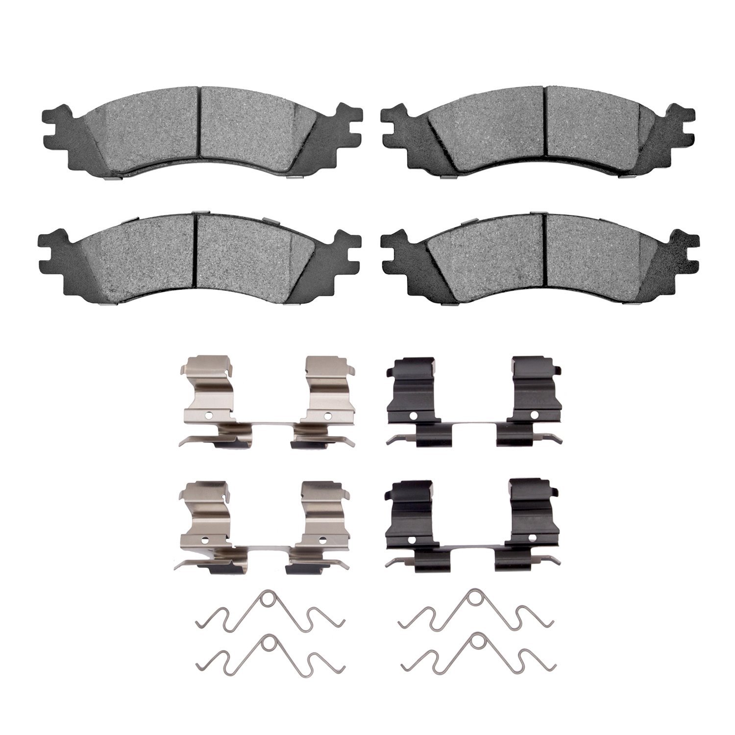 Ceramic Brake Pads & Hardware Kit, 2006-2012 Ford/Lincoln/Mercury/Mazda, Position: Front