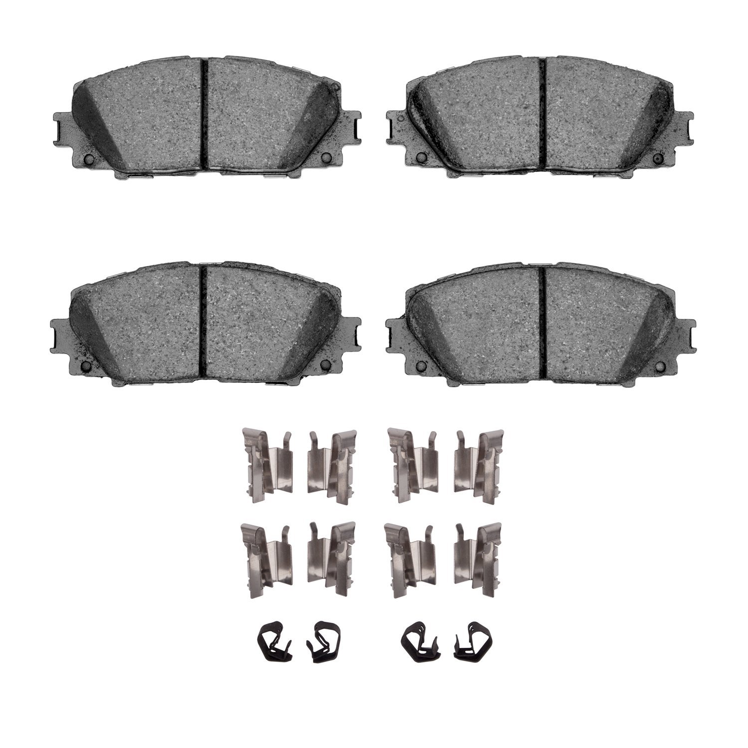 Ceramic Brake Pads & Hardware Kit, 2006-2019 Lexus/Toyota/Scion, Position: Front