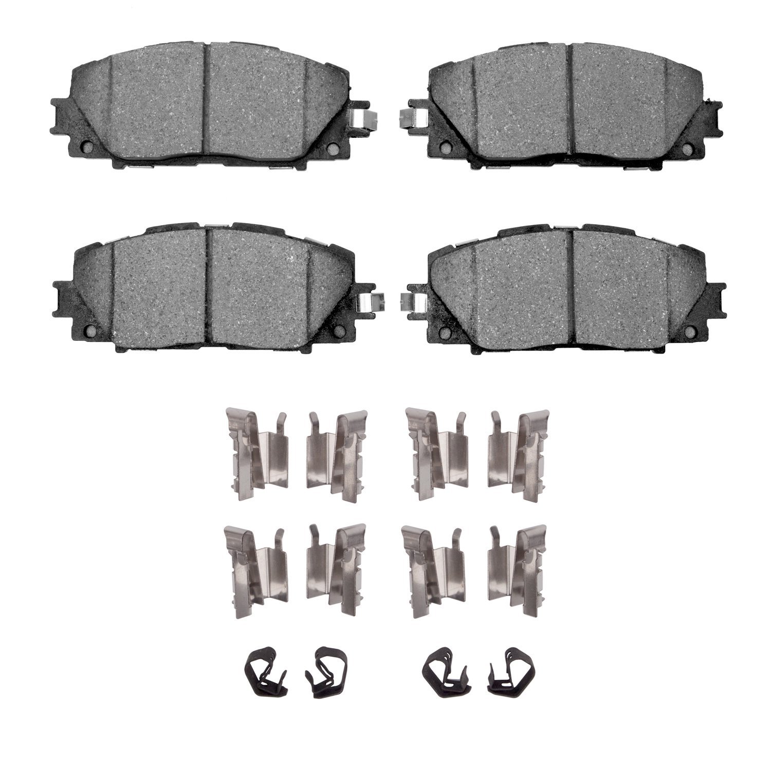 Ceramic Brake Pads & Hardware Kit, Fits Select Lexus/Toyota/Scion, Position: Front