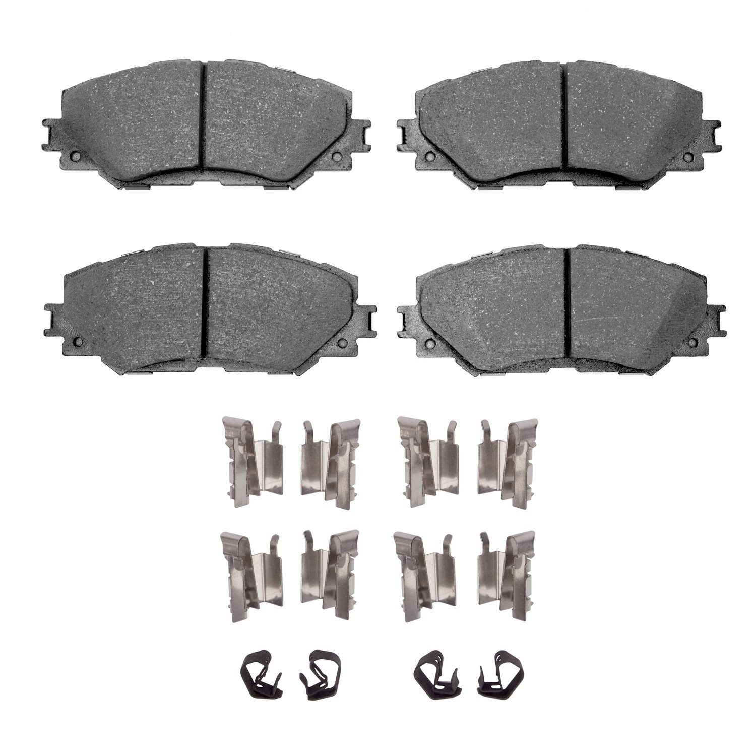 Ceramic Brake Pads & Hardware Kit, 2006-2019 Fits Multiple Makes/Models, Position: Front