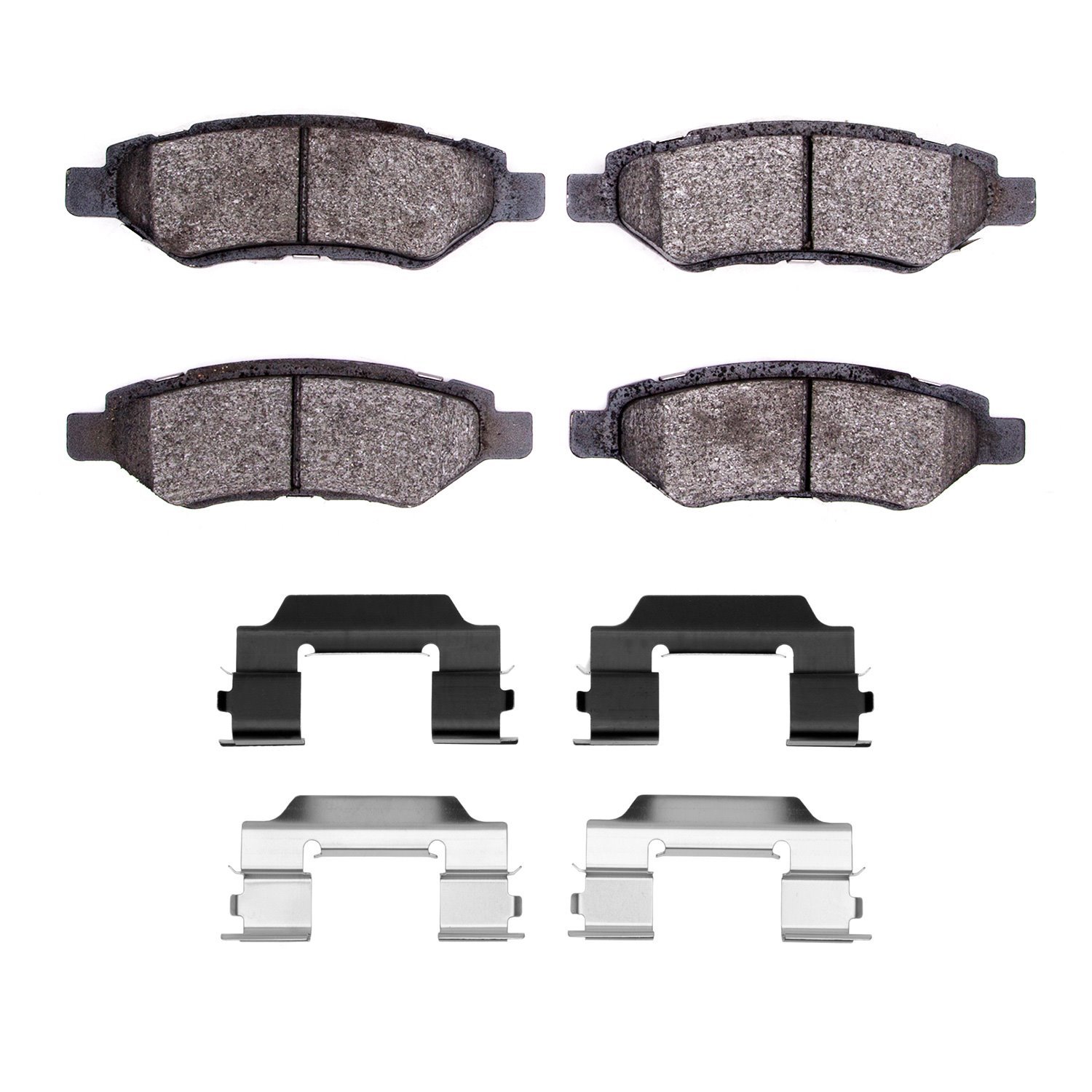Ceramic Brake Pads & Hardware Kit, 2008-2016 GM, Position: Rear