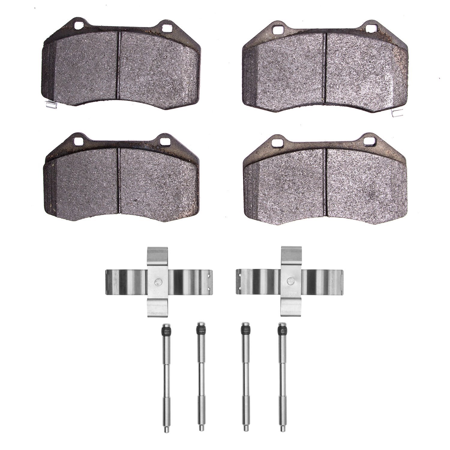 Ceramic Brake Pads & Hardware Kit, Fits Select Fits Multiple Makes/Models, Position: Front