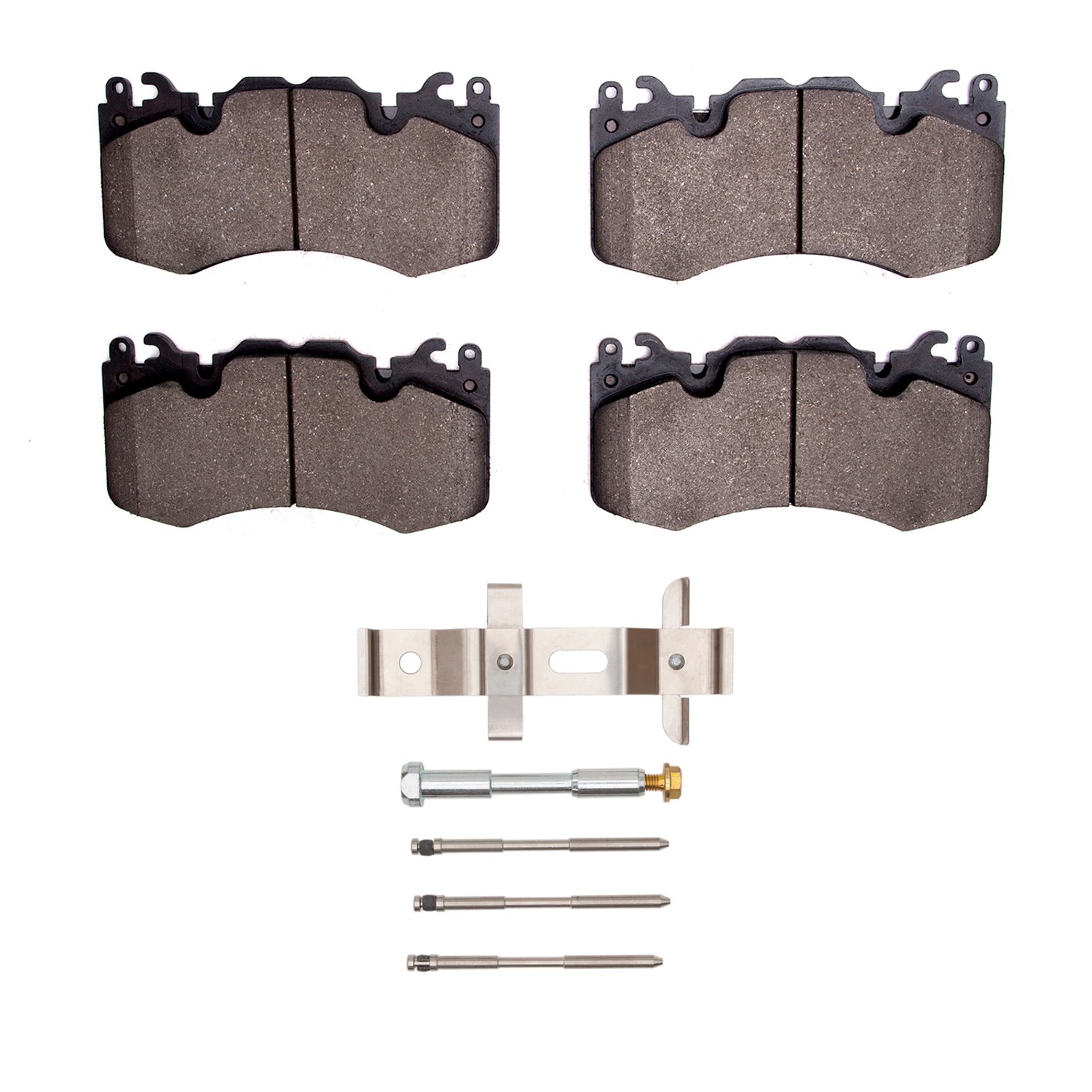Ceramic Brake Pads & Hardware Kit, Fits Select Land Rover, Position: Front