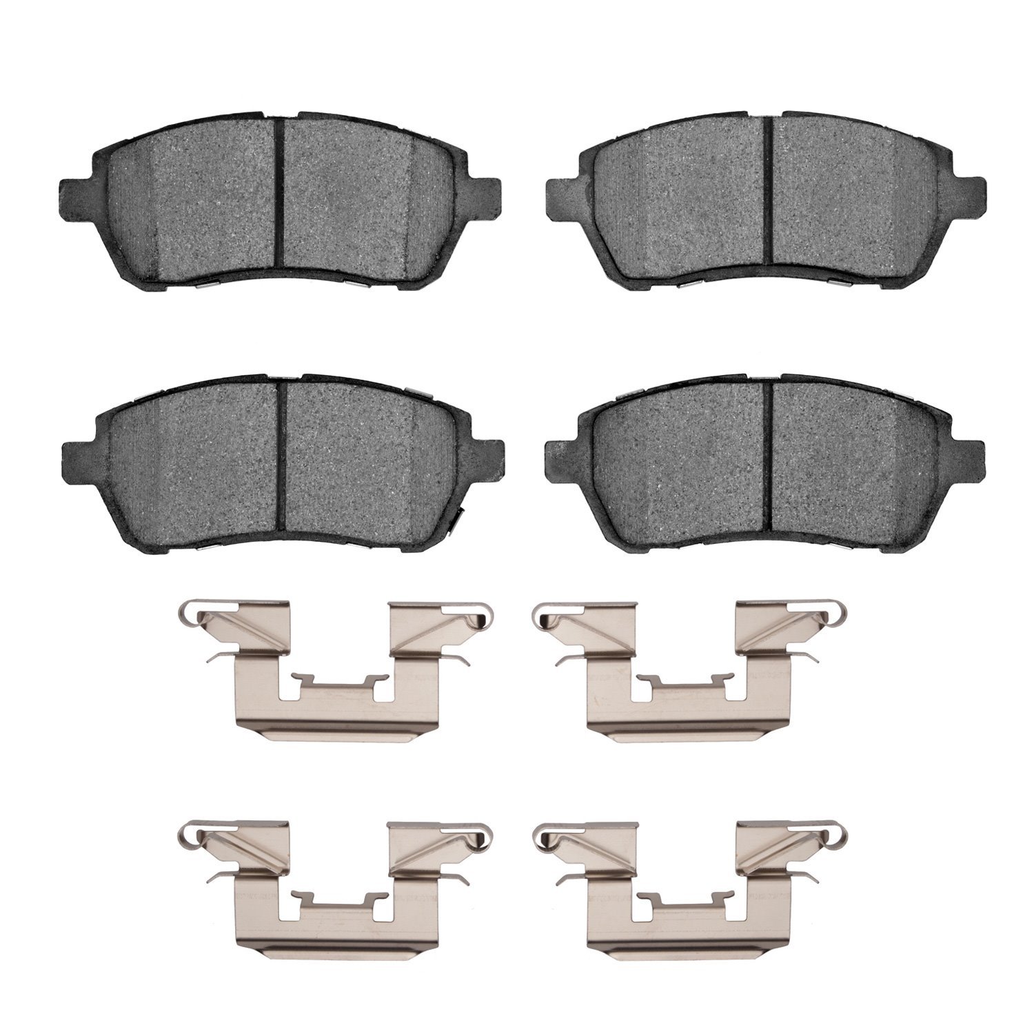 Ceramic Brake Pads & Hardware Kit, 2011-2015 Ford/Lincoln/Mercury/Mazda, Position: Front