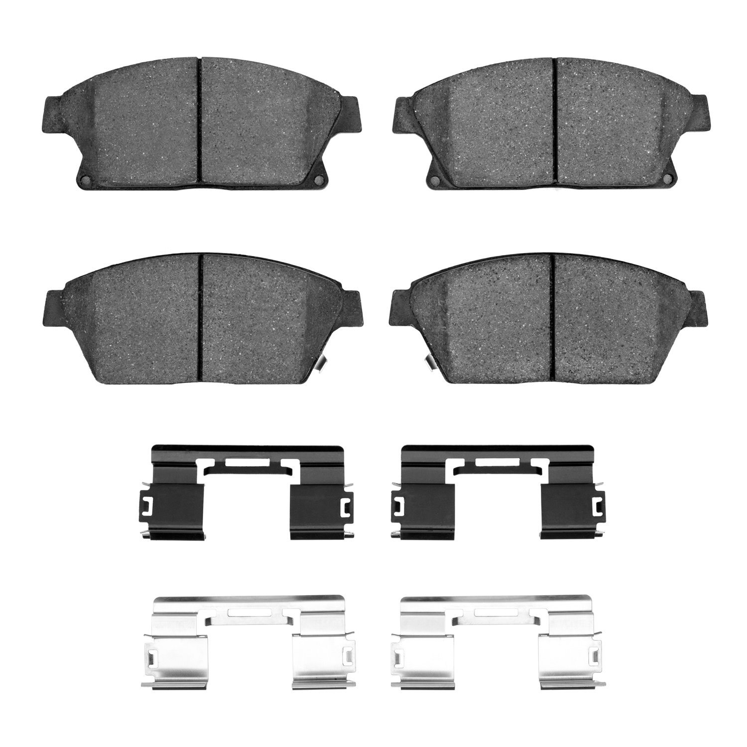 Ceramic Brake Pads & Hardware Kit, 2011-2019 GM, Position: Front