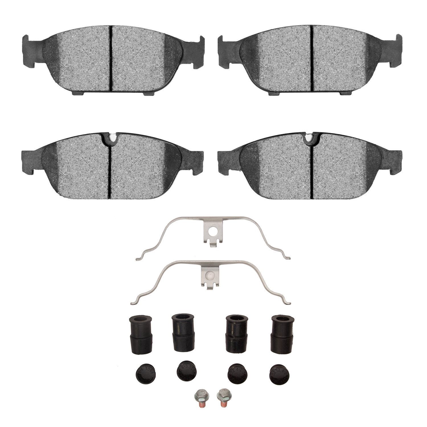 Ceramic Brake Pads & Hardware Kit, 2012-2018 Audi/Porsche/Volkswagen, Position: Front