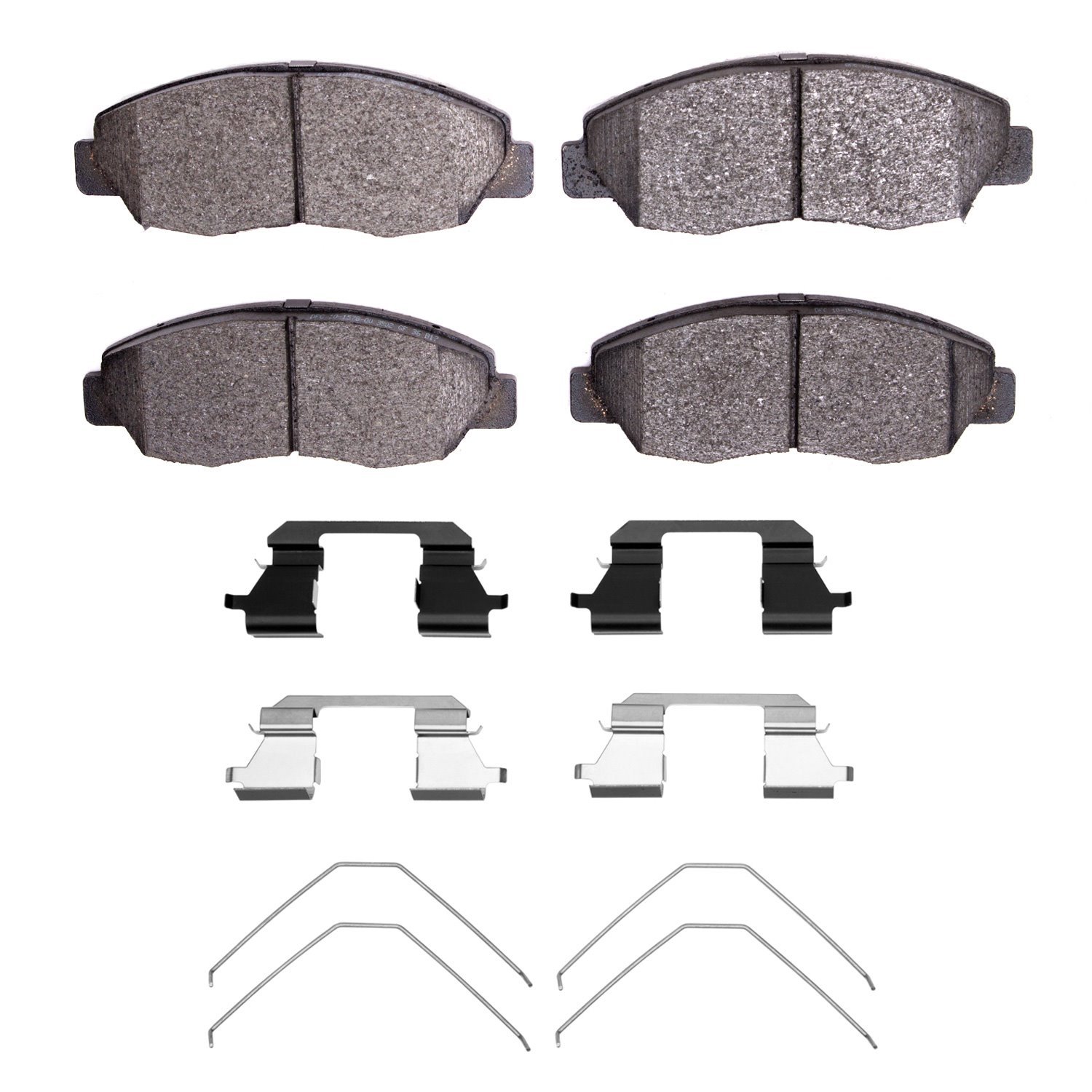 Ceramic Brake Pads & Hardware Kit, 1996-2015 Acura/Honda, Position: Front