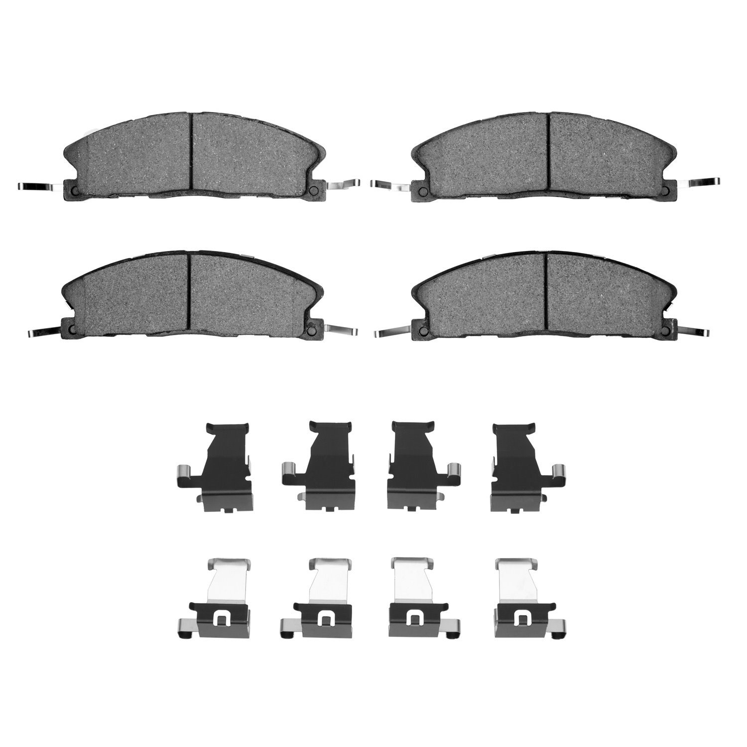 Ceramic Brake Pads & Hardware Kit, 2013-2019 Ford/Lincoln/Mercury/Mazda, Position: Front