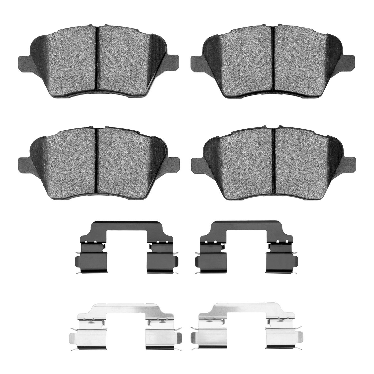 Ceramic Brake Pads & Hardware Kit, 2014-2019 Ford/Lincoln/Mercury/Mazda, Position: Front