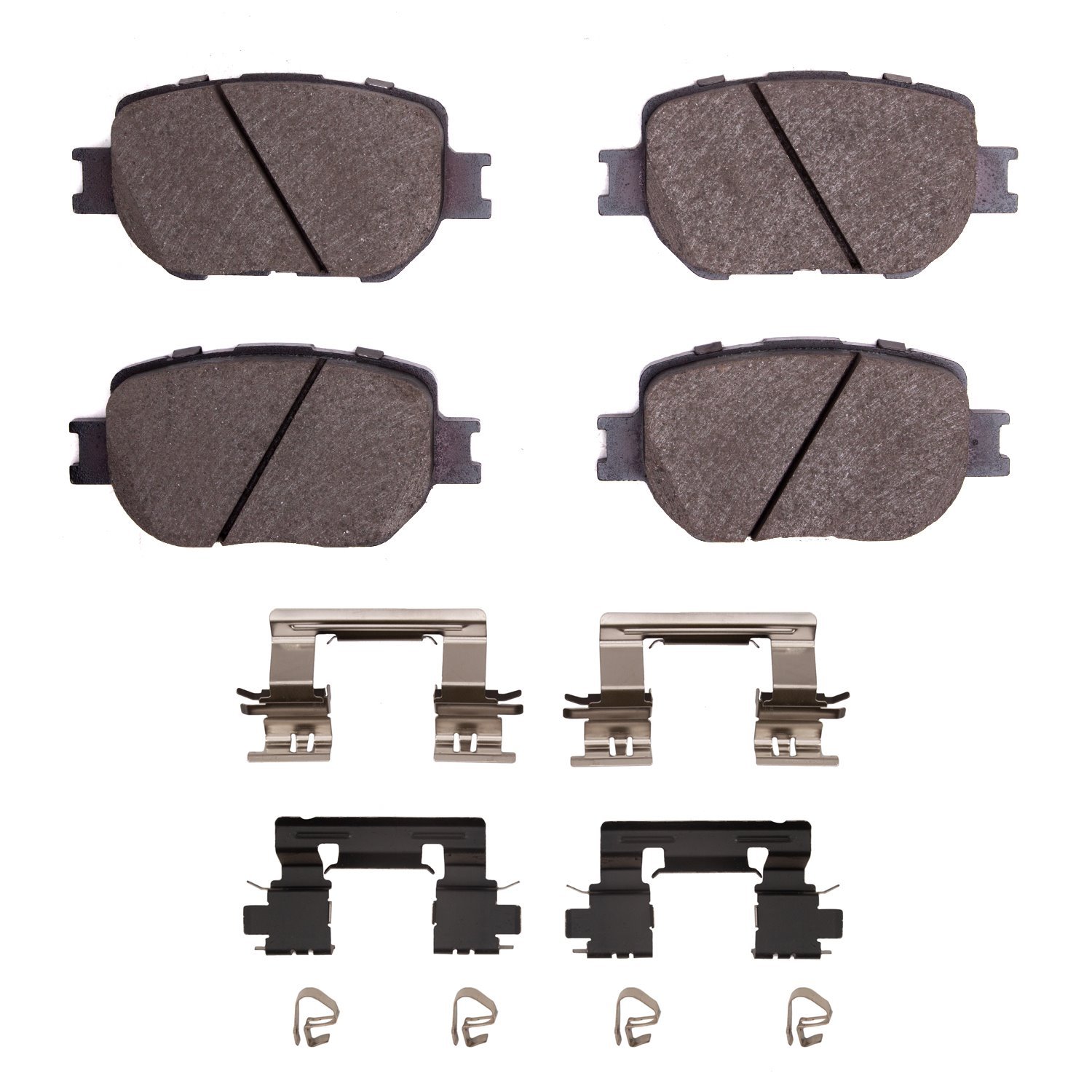 Ceramic Brake Pads & Hardware Kit, 2014-2015 Lexus/Toyota/Scion, Position: Front