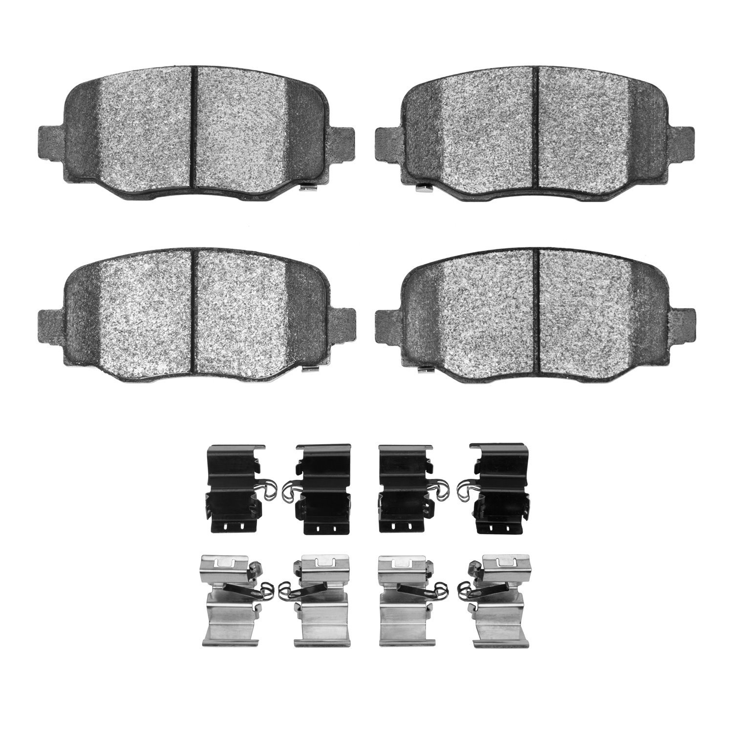 Ceramic Brake Pads & Hardware Kit, Fits Select Mopar, Position: Rear