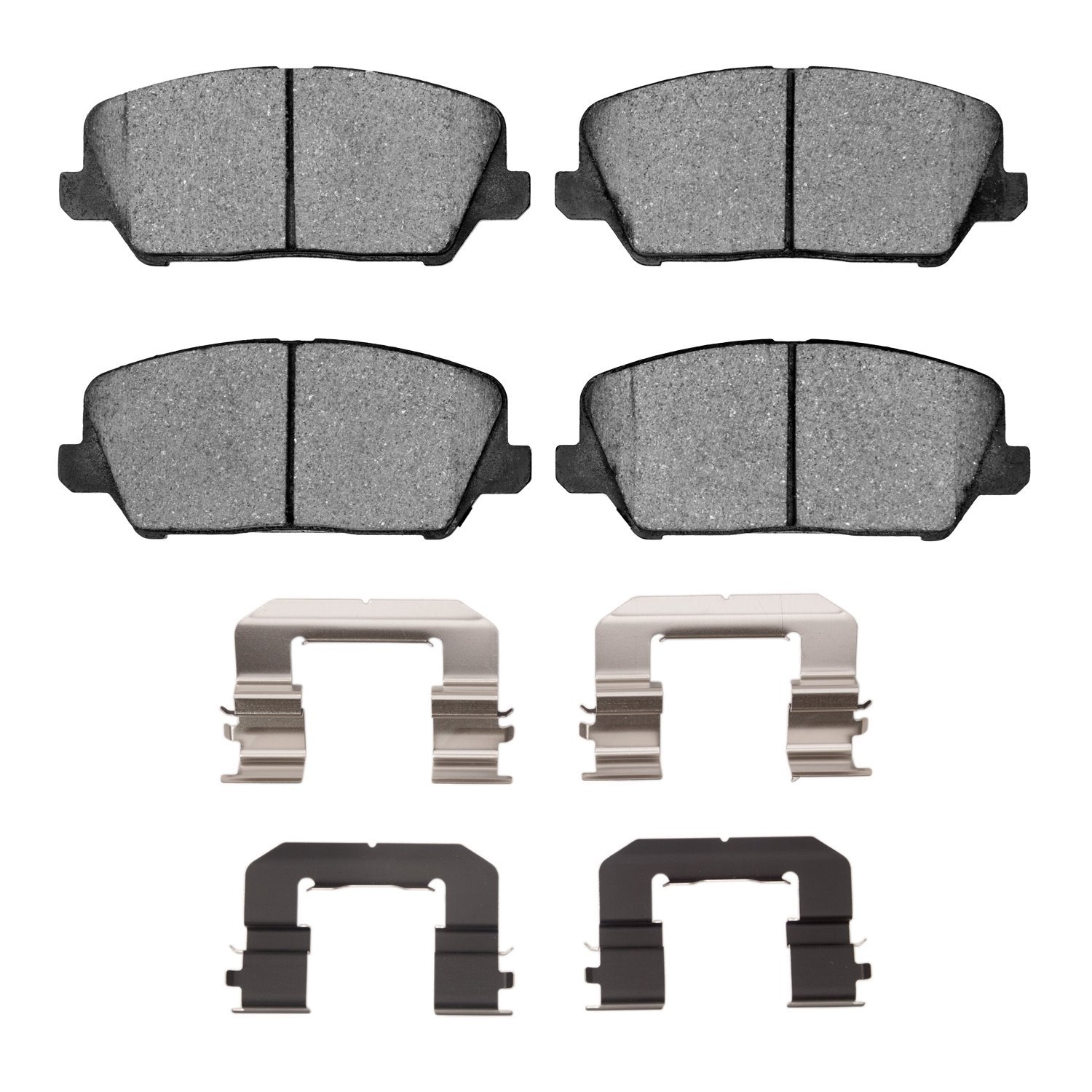 Ceramic Brake Pads & Hardware Kit, 2014-2018 Kia/Hyundai/Genesis, Position: Front