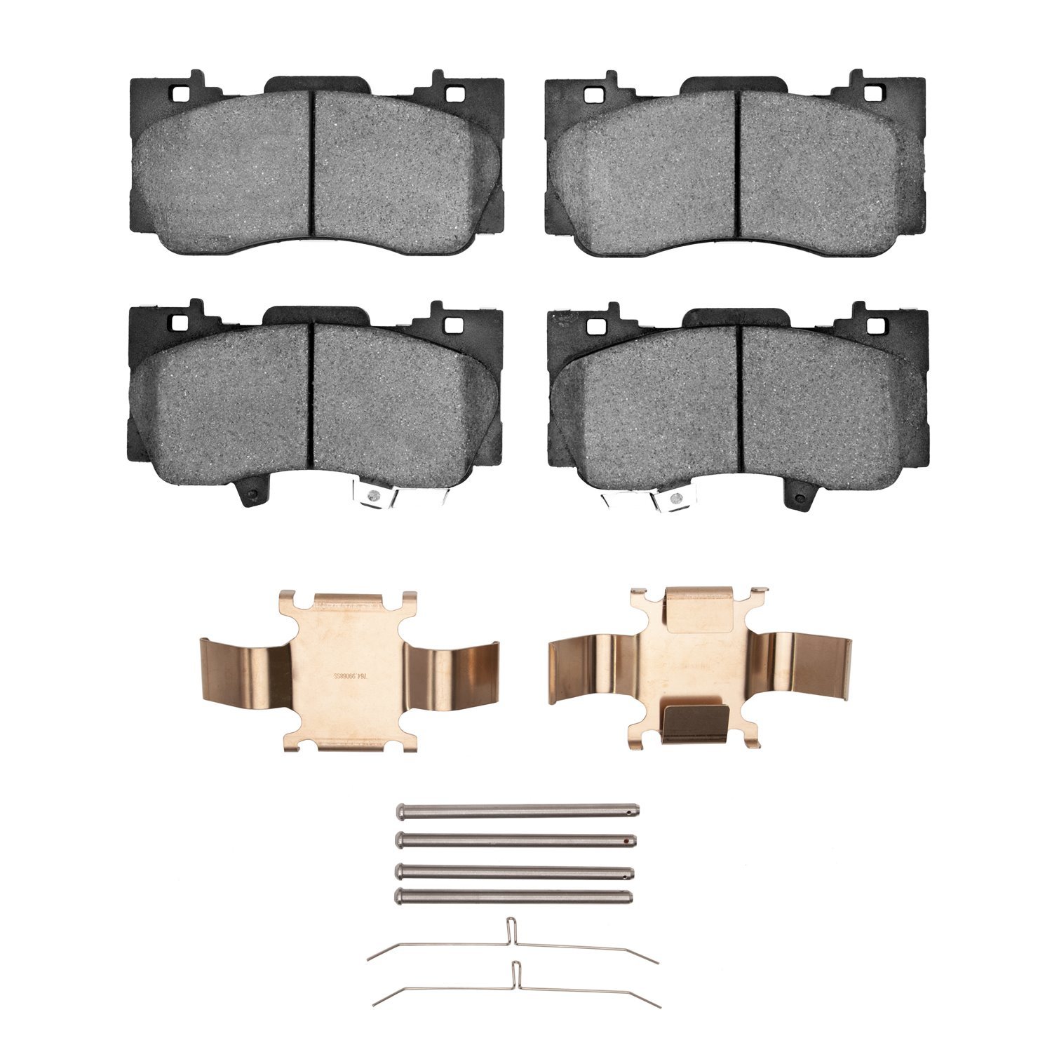 Ceramic Brake Pads & Hardware Kit, Fits Select Ford/Lincoln/Mercury/Mazda, Position: Front