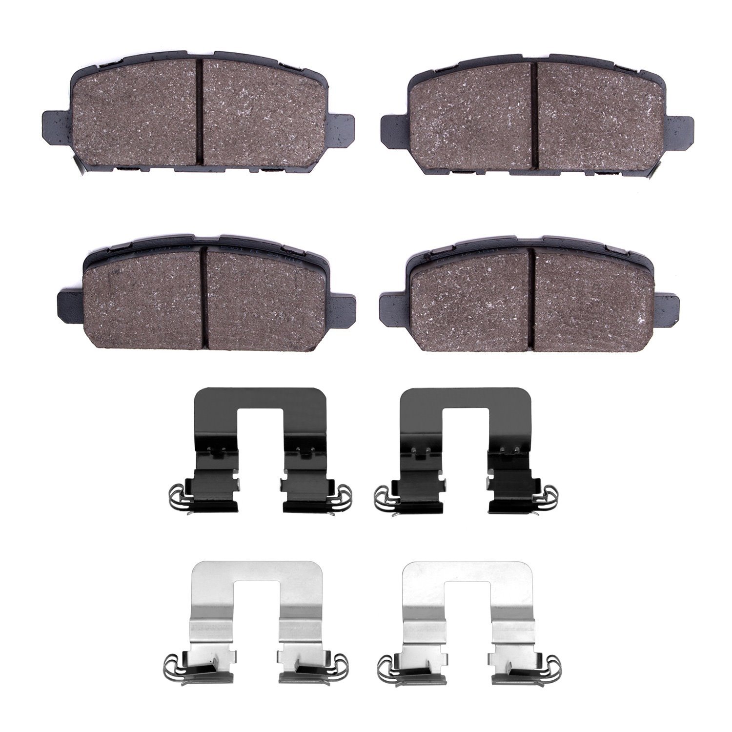 Ceramic Brake Pads & Hardware Kit, Fits Select Acura/Honda, Position: Rear