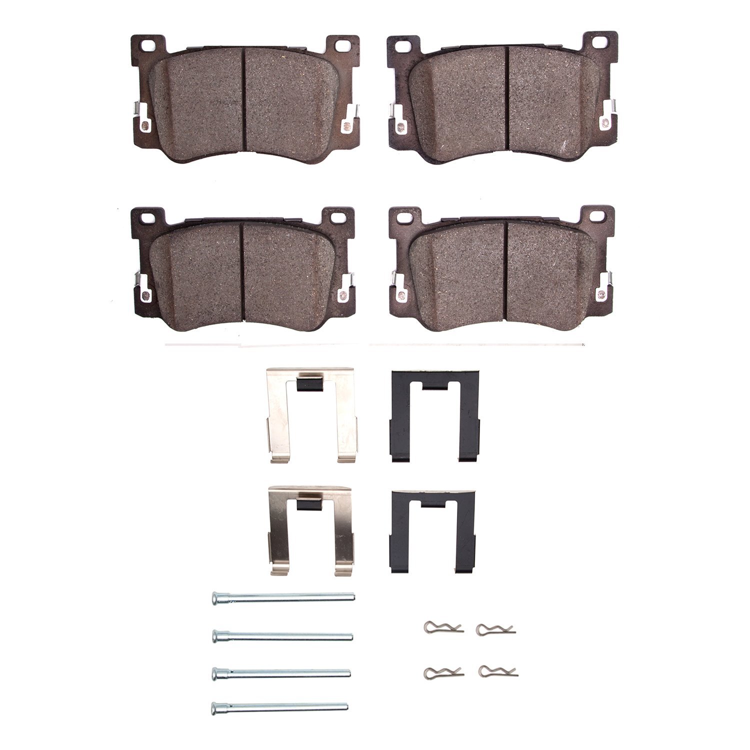 Ceramic Brake Pads & Hardware Kit, Fits Select Kia/Hyundai/Genesis, Position: Front