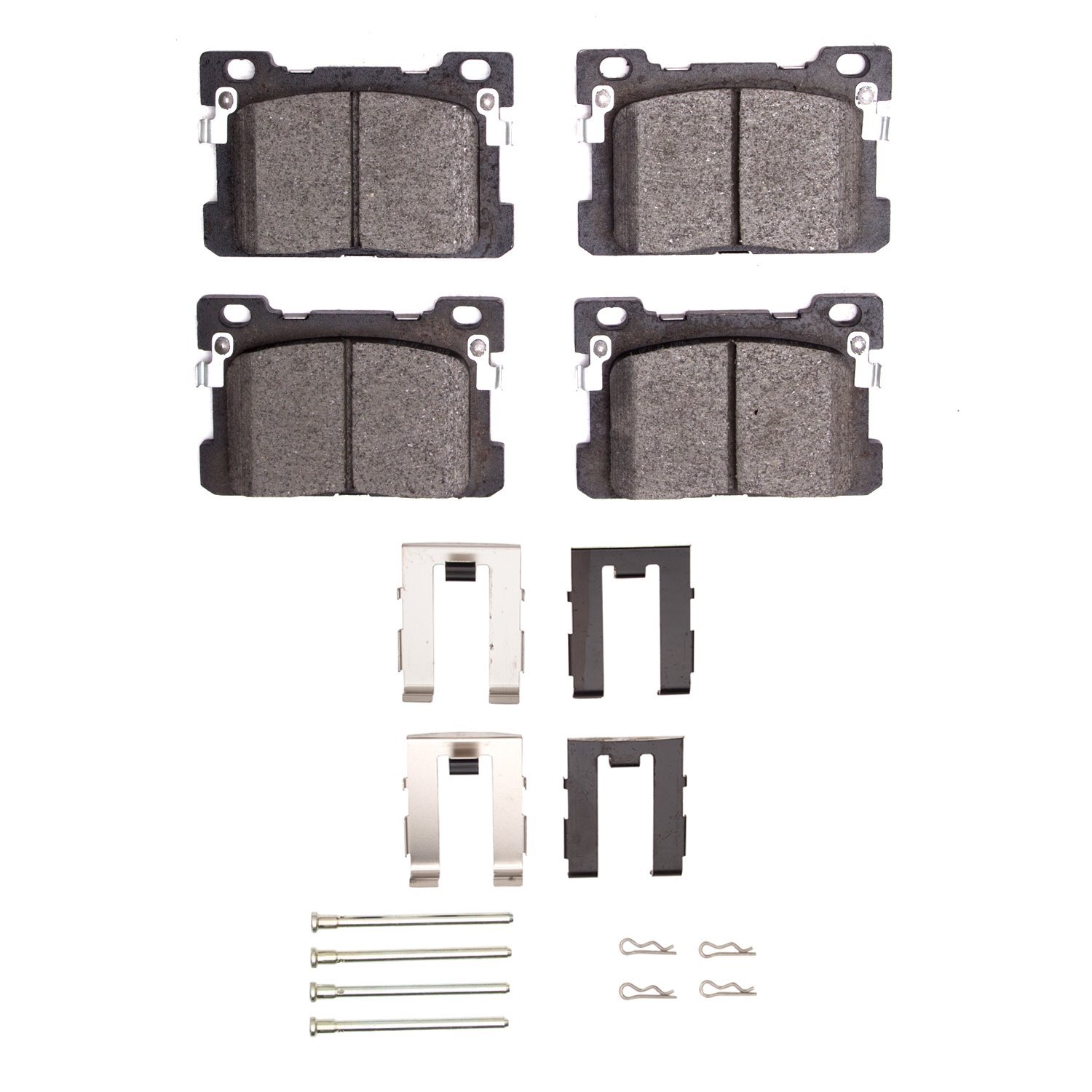 Ceramic Brake Pads & Hardware Kit, 2017-2020 Kia/Hyundai/Genesis, Position: Rear