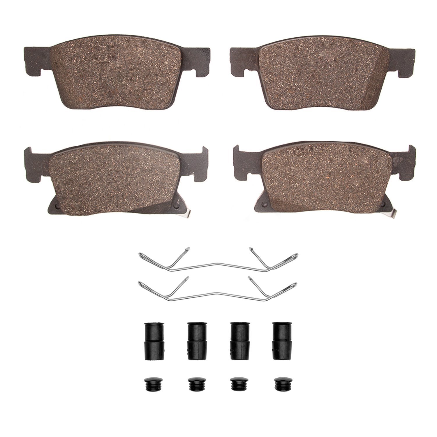 Ceramic Brake Pads & Hardware Kit, 2016-2019 GM, Position: Front