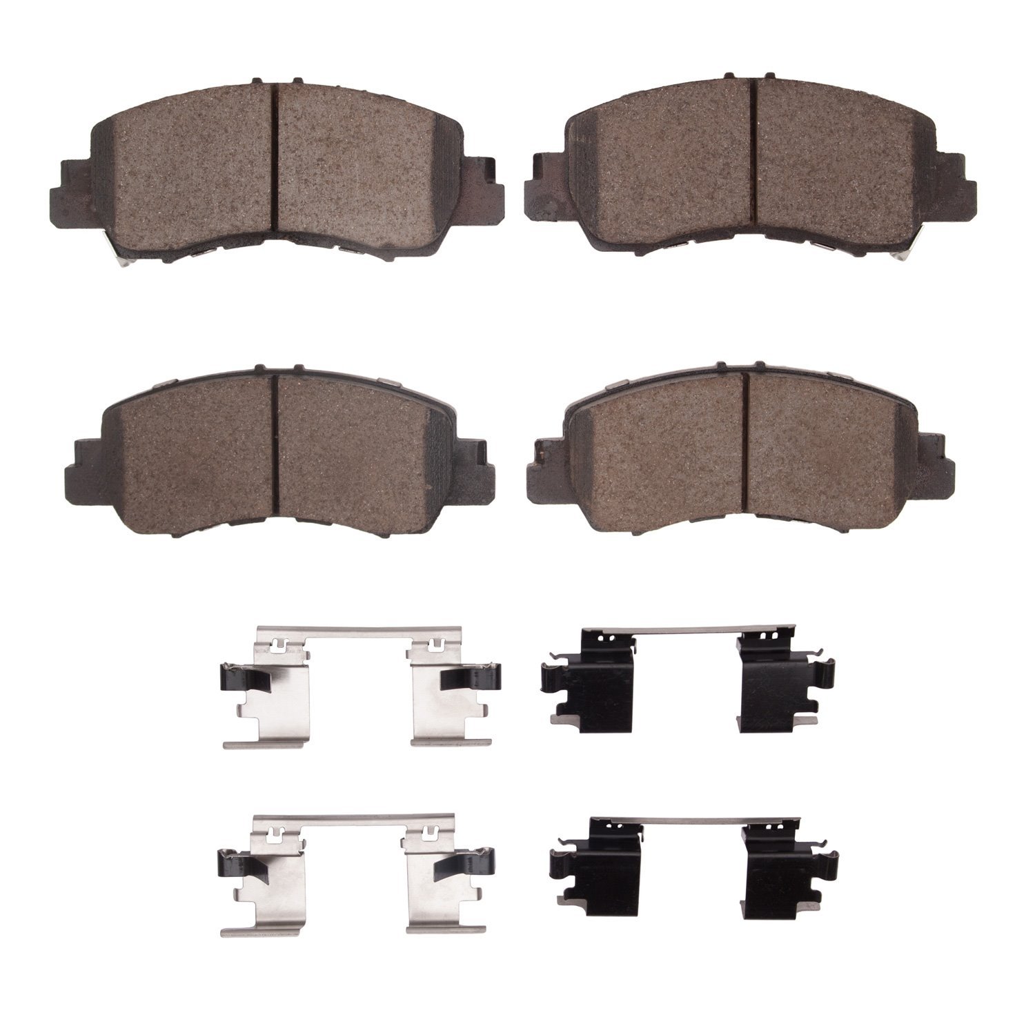 Ceramic Brake Pads & Hardware Kit, Fits Select Mitsubishi, Position: Front