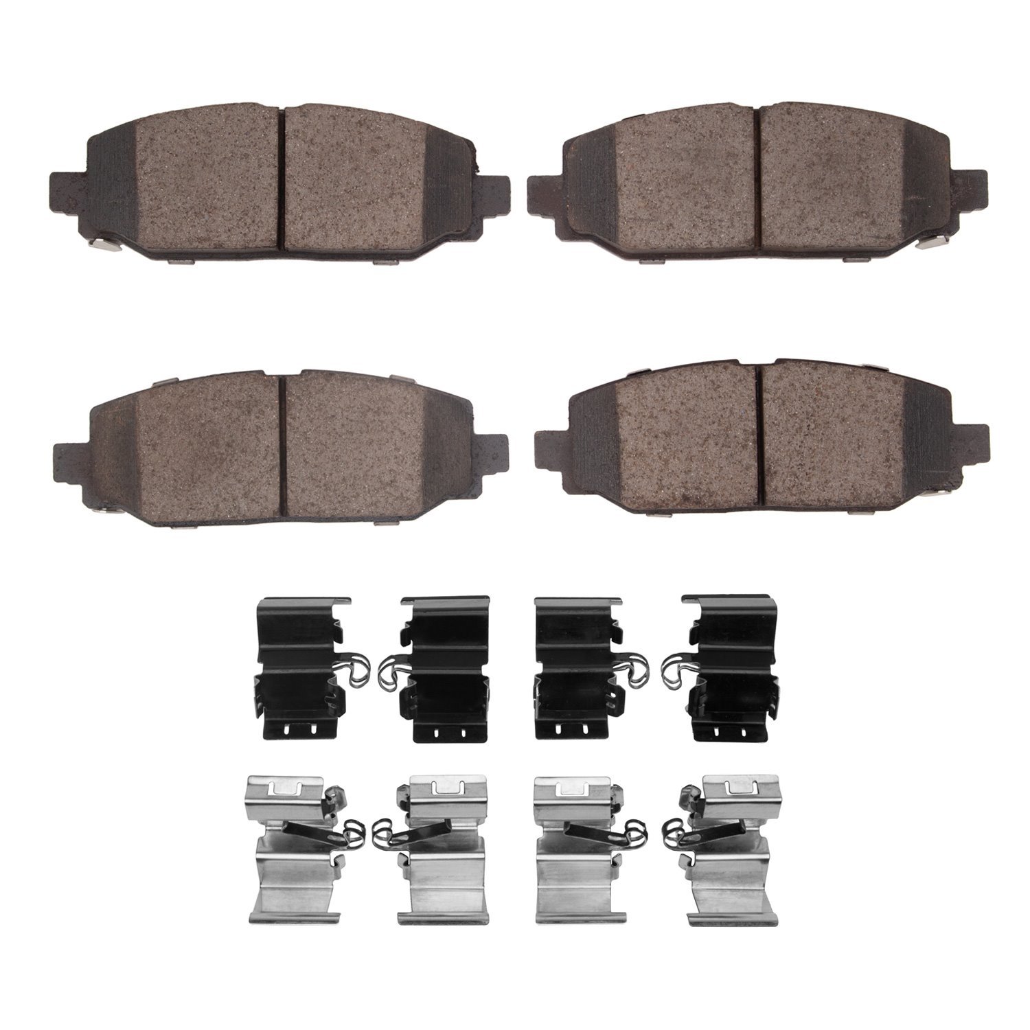 Ceramic Brake Pads & Hardware Kit, Fits Select Mopar, Position: Rear