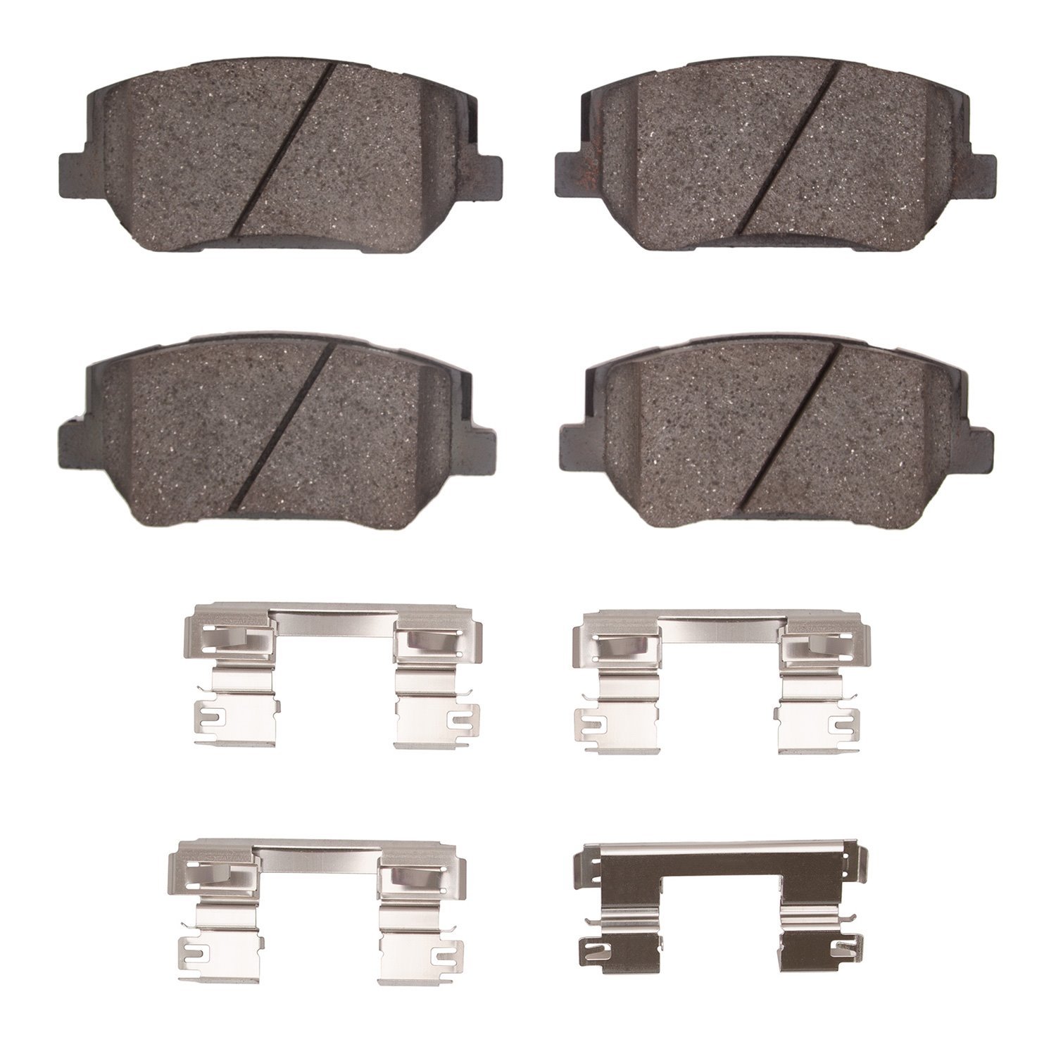 Ceramic Brake Pads & Hardware Kit, 2019-2020 Kia/Hyundai/Genesis, Position: Front