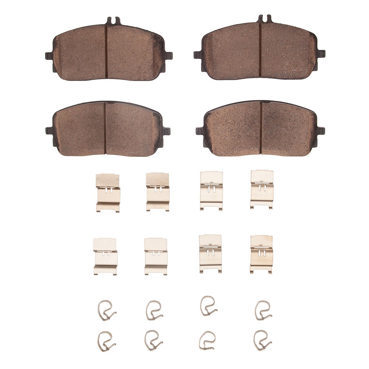 Ceramic Brake Pads & Hardware Kit, Fits Select Mercedes-Benz, Position: Front