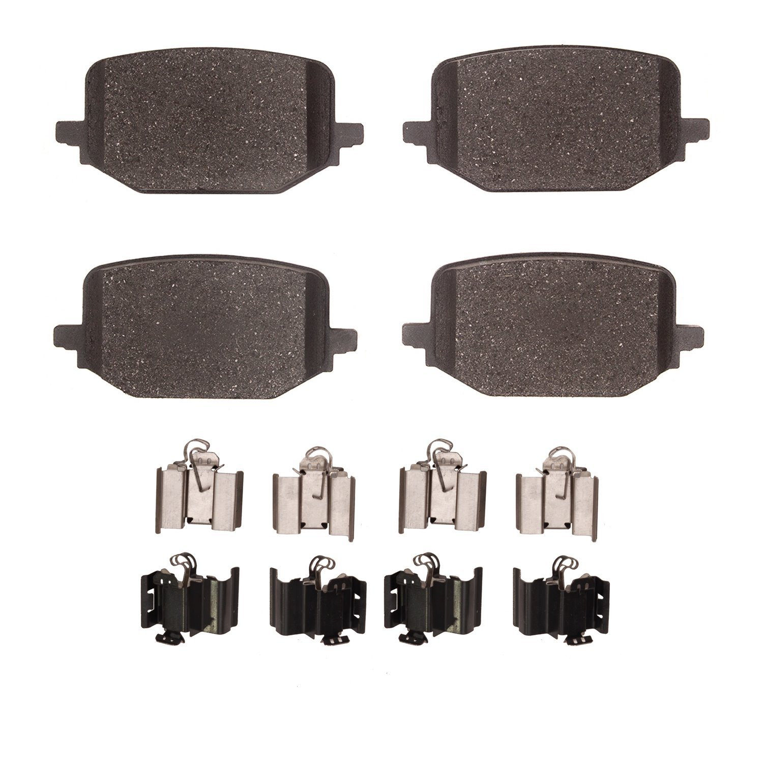 Ceramic Brake Pads & Hardware Kit, Fits Select Ford/Lincoln/Mercury/Mazda, Position: Rear