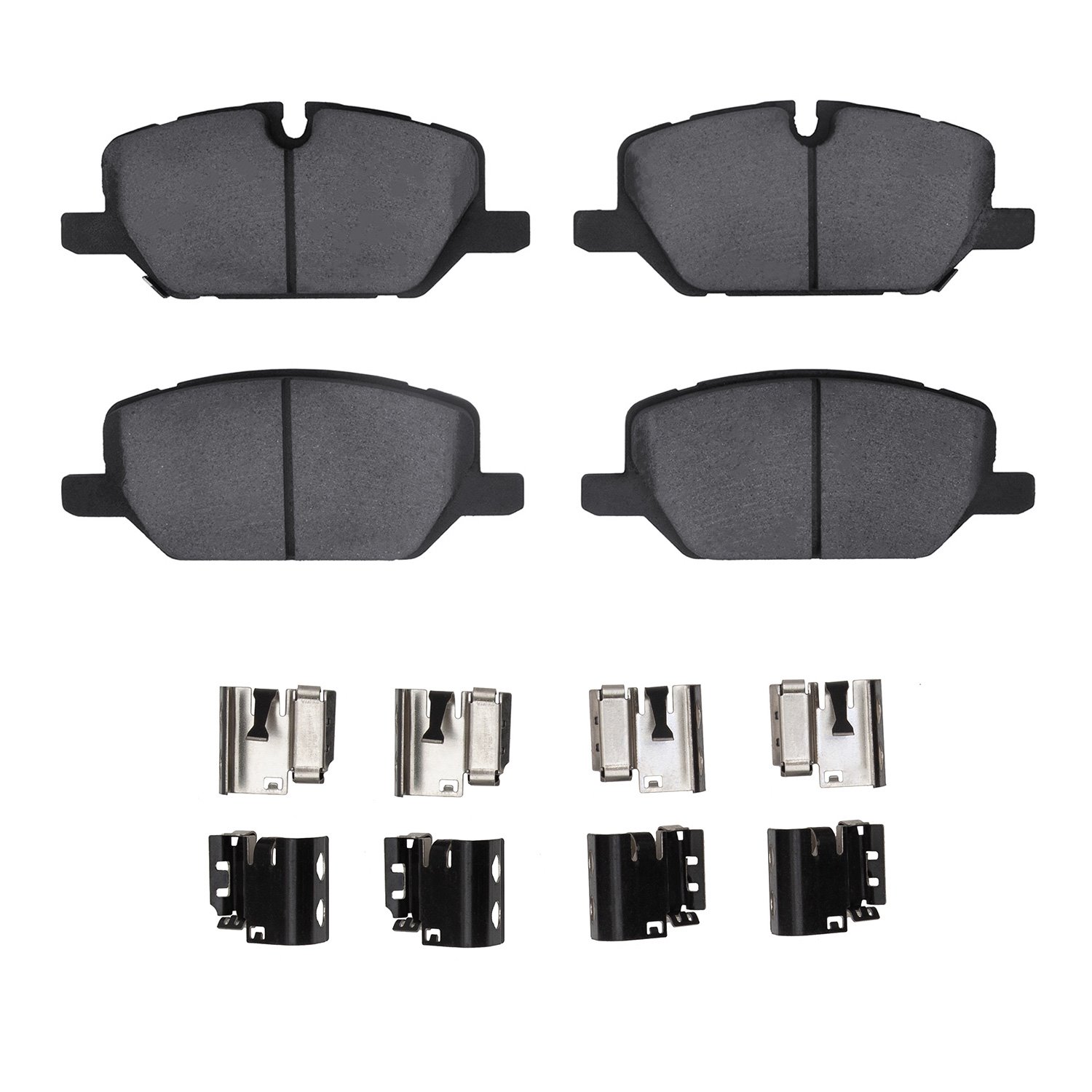 Ceramic Brake Pads & Hardware Kit, Fits Select GM, Position: Front