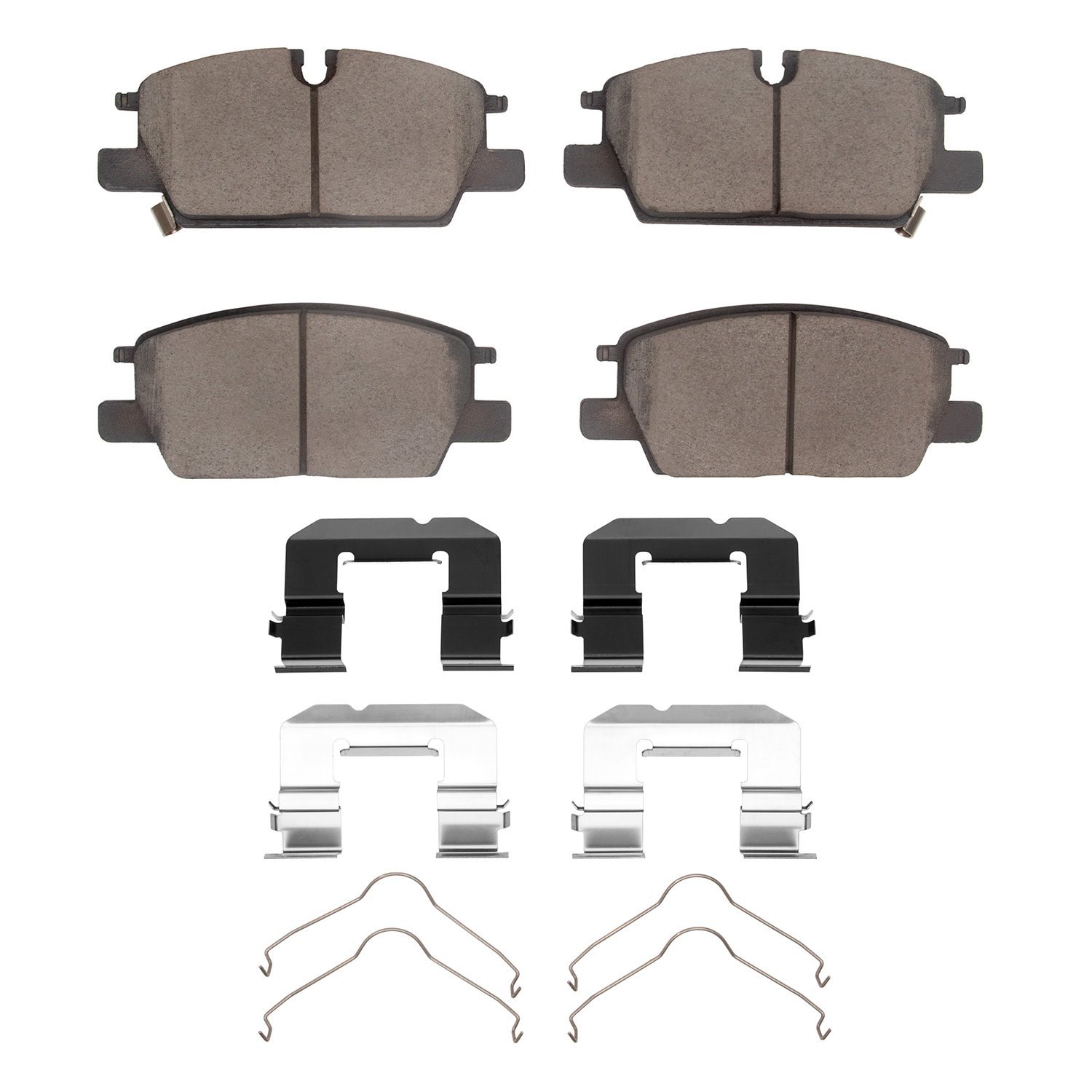 Ceramic Brake Pads & Hardware Kit, Fits Select GM, Position: Front