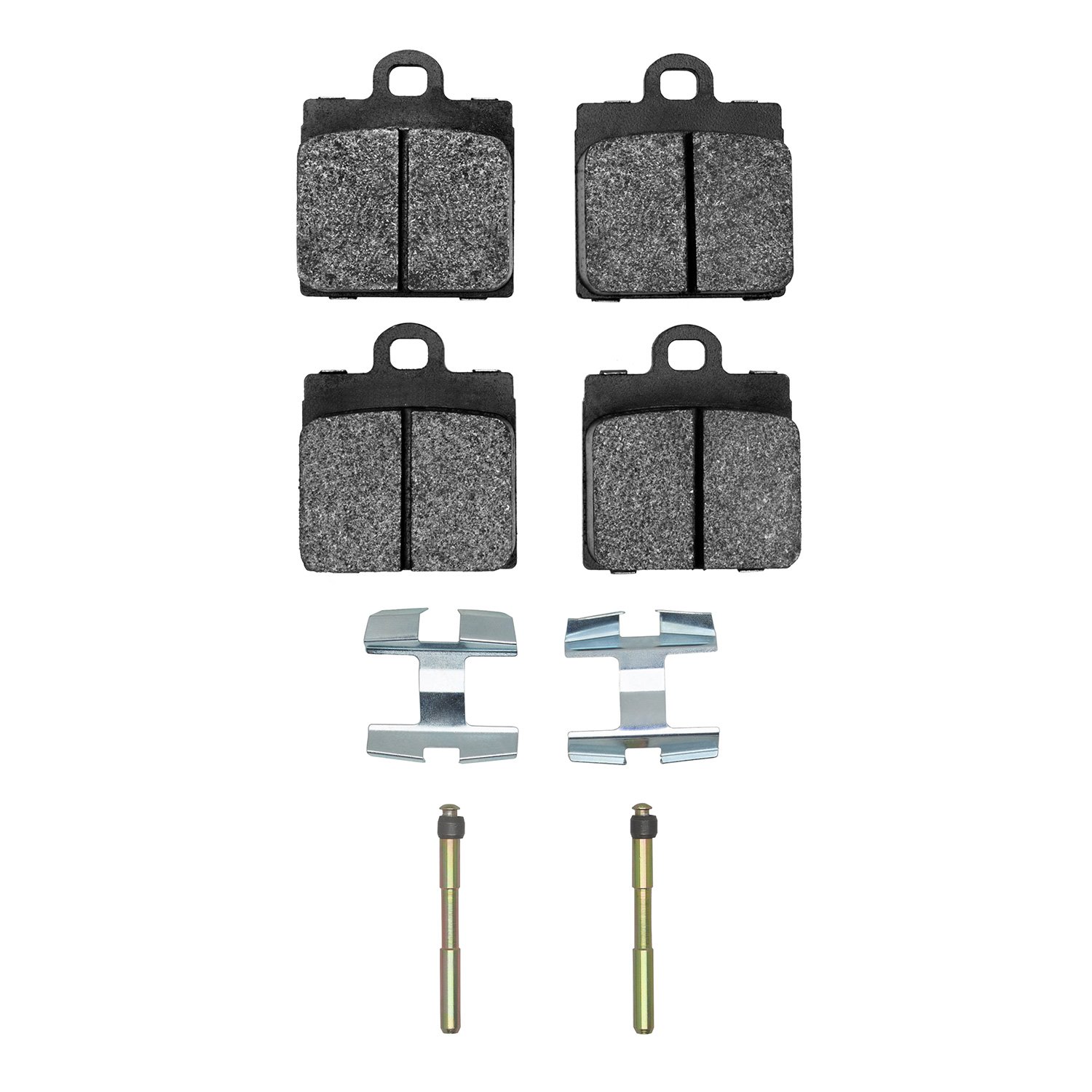 Semi-Metallic Brake Pads & Hardware Kit, 1966-1970 Audi/Porsche/Volkswagen, Position: Front