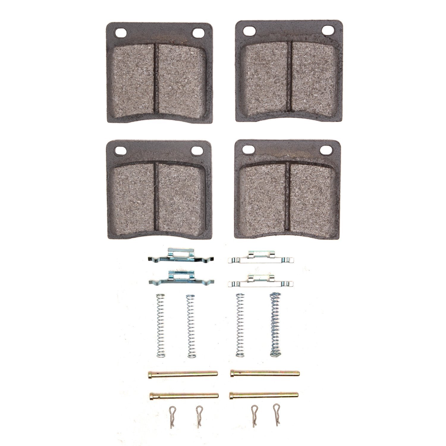 Semi-Metallic Brake Pads & Hardware Kit, 1970-1982 Fits Multiple Makes/Models, Position: Front