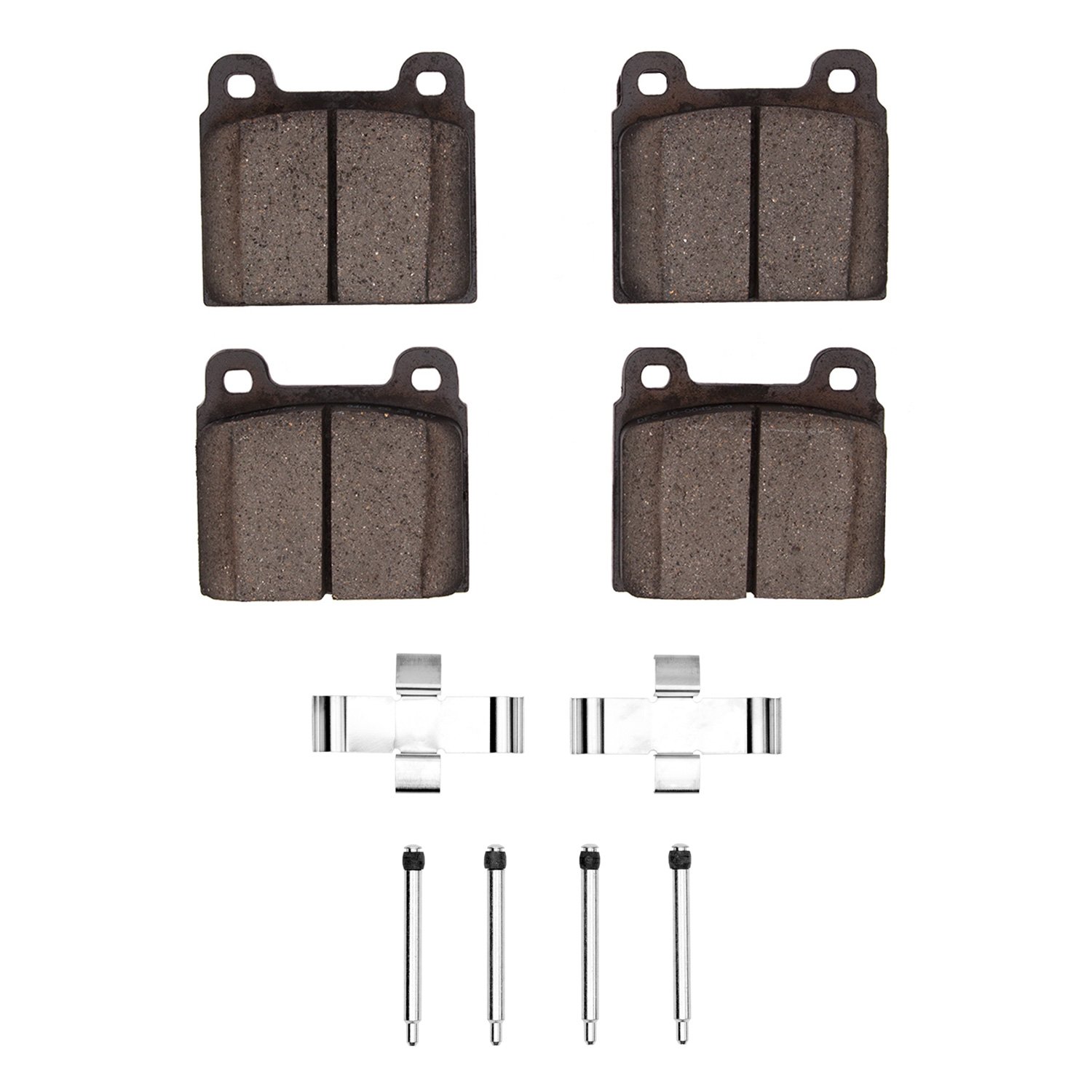 Semi-Metallic Brake Pads & Hardware Kit, 1972-1972 Audi/Porsche/Volkswagen, Position: Front